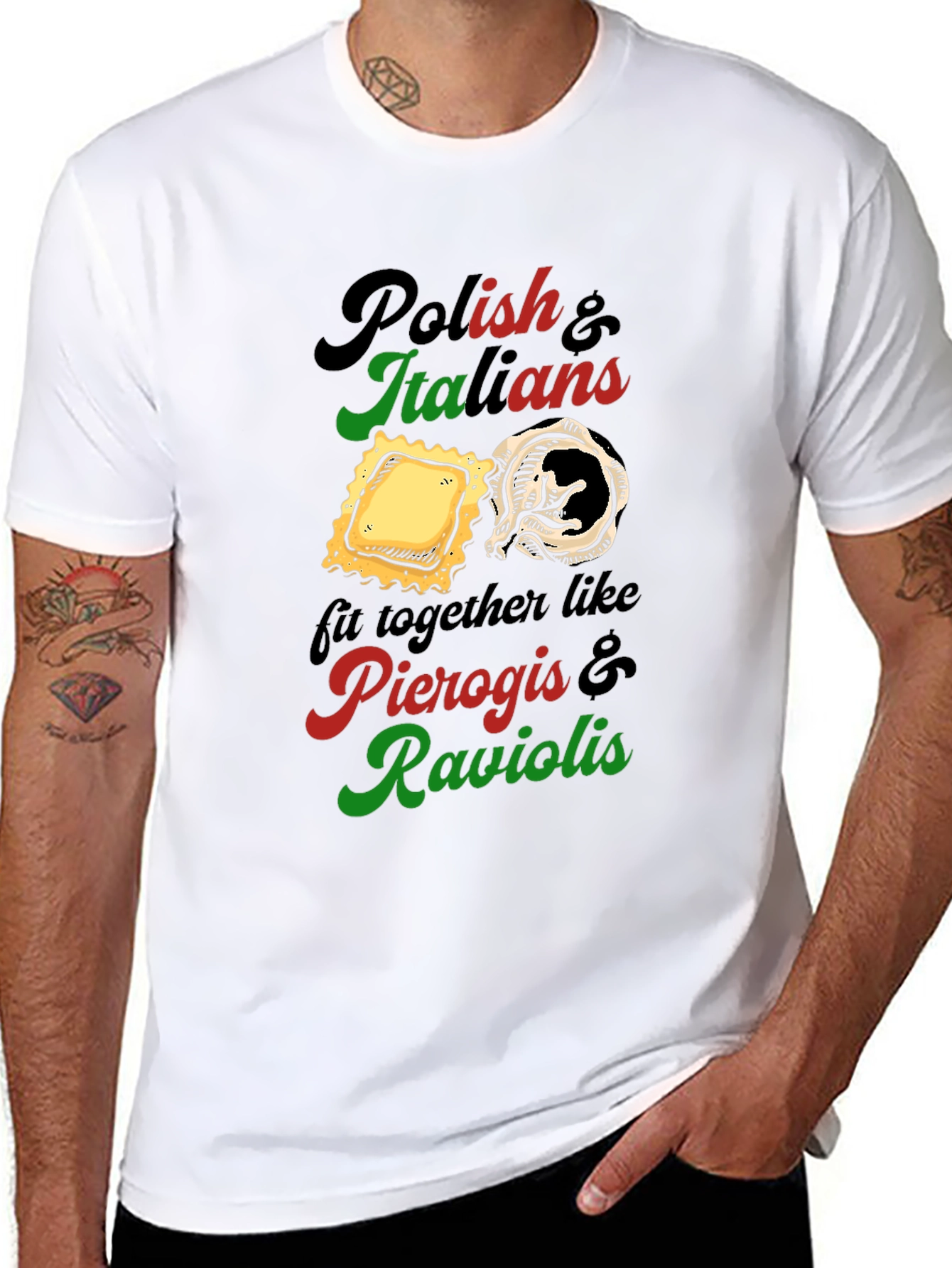Polish & Italians Pierogi & Ravioli T-Shirt