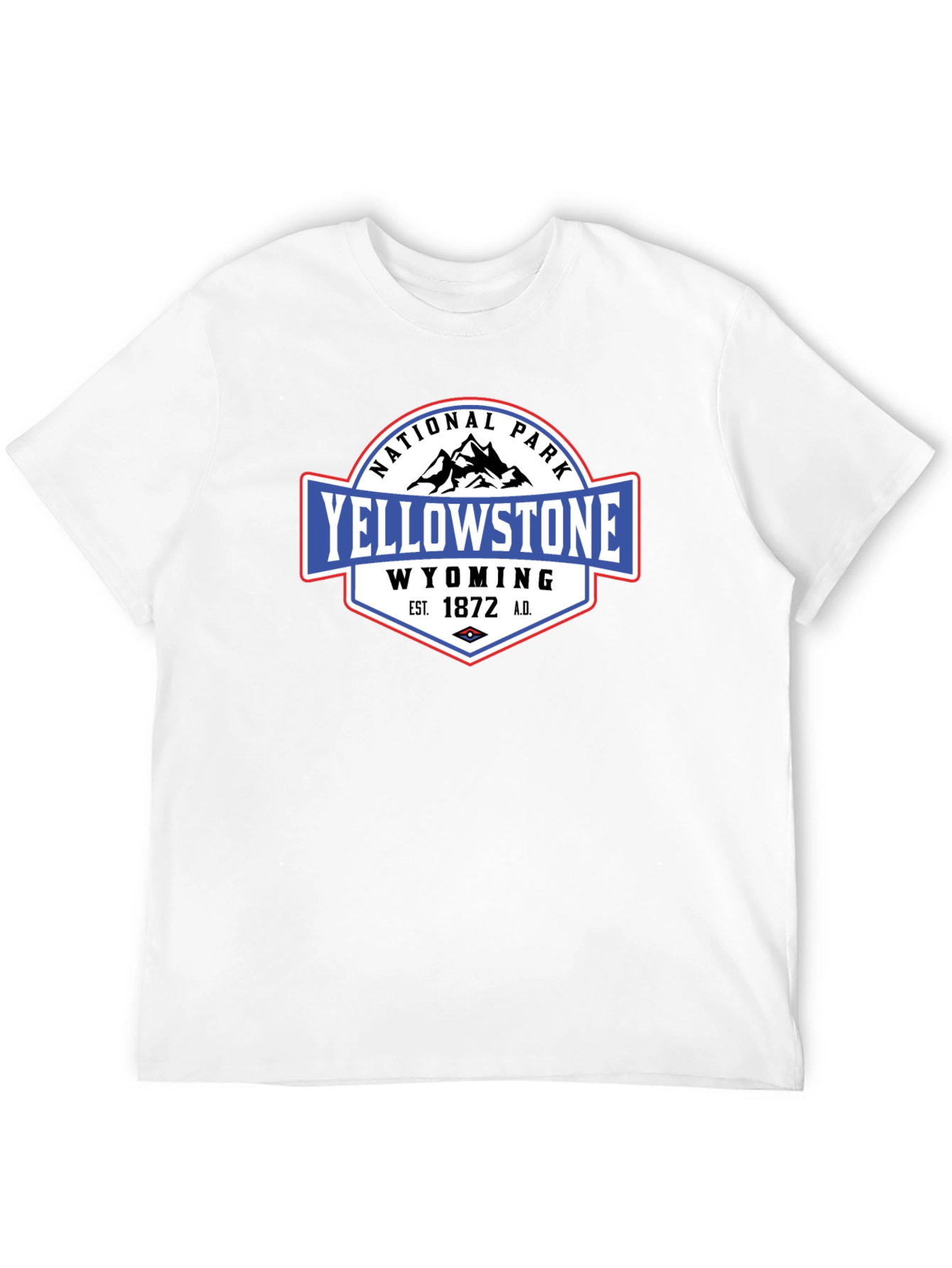 Yellowstone National Park Black Graphic T-Shirt