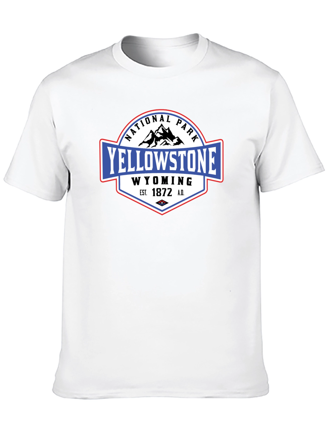 Yellowstone National Park Black Graphic T-Shirt