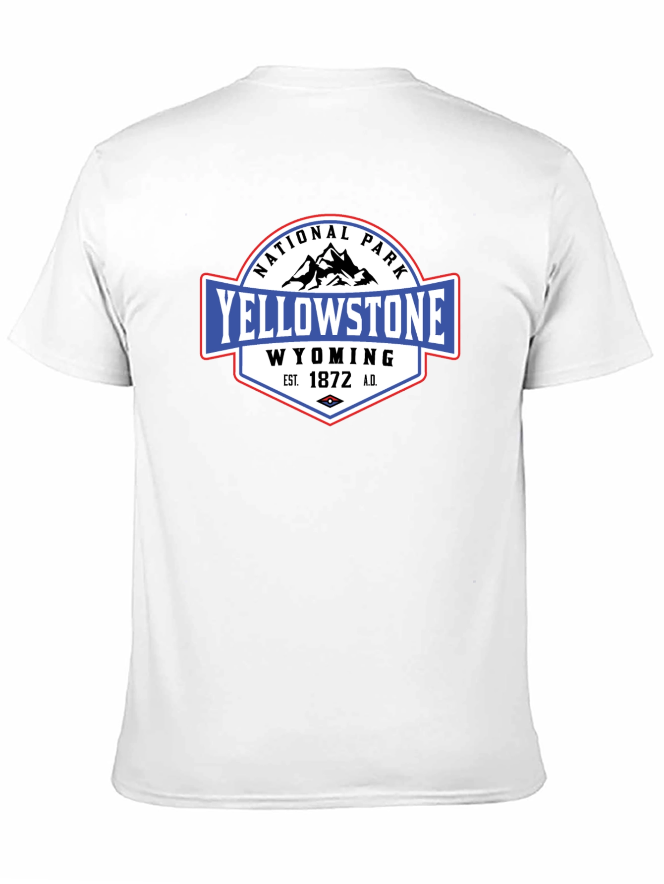 Yellowstone National Park Black Graphic T-Shirt