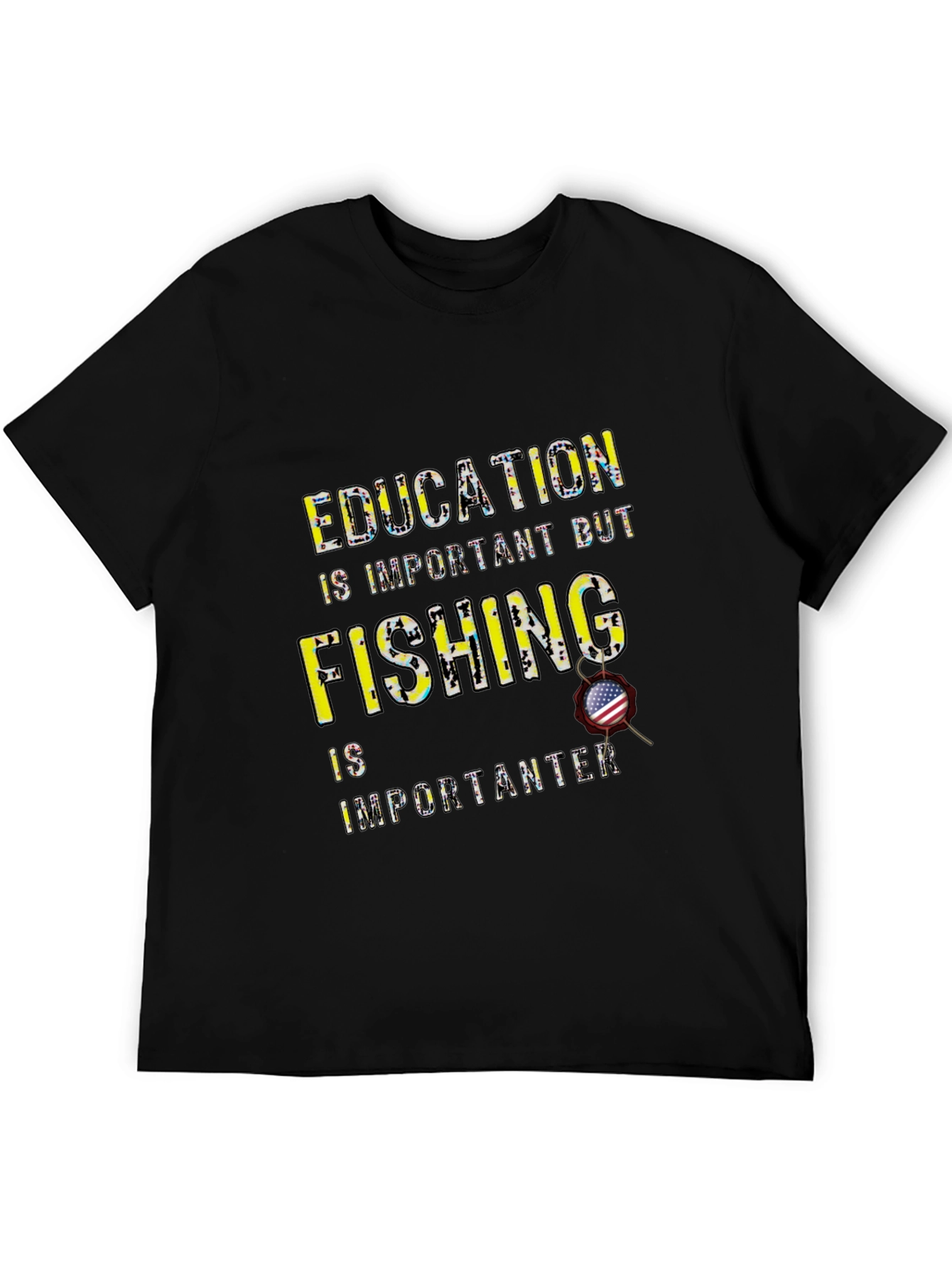 Funny Fishing T-Shirt - Education vs. Fishing