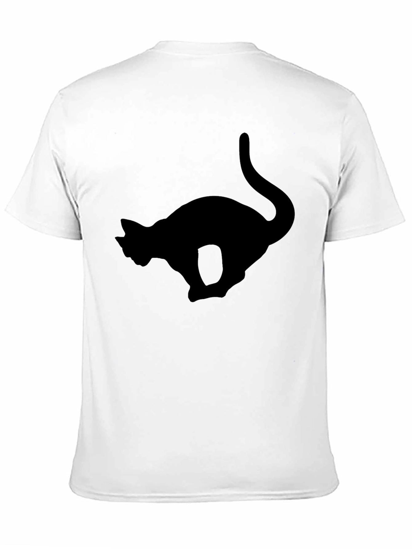 Black Cat Silhouette T-Shirt - Unique Design