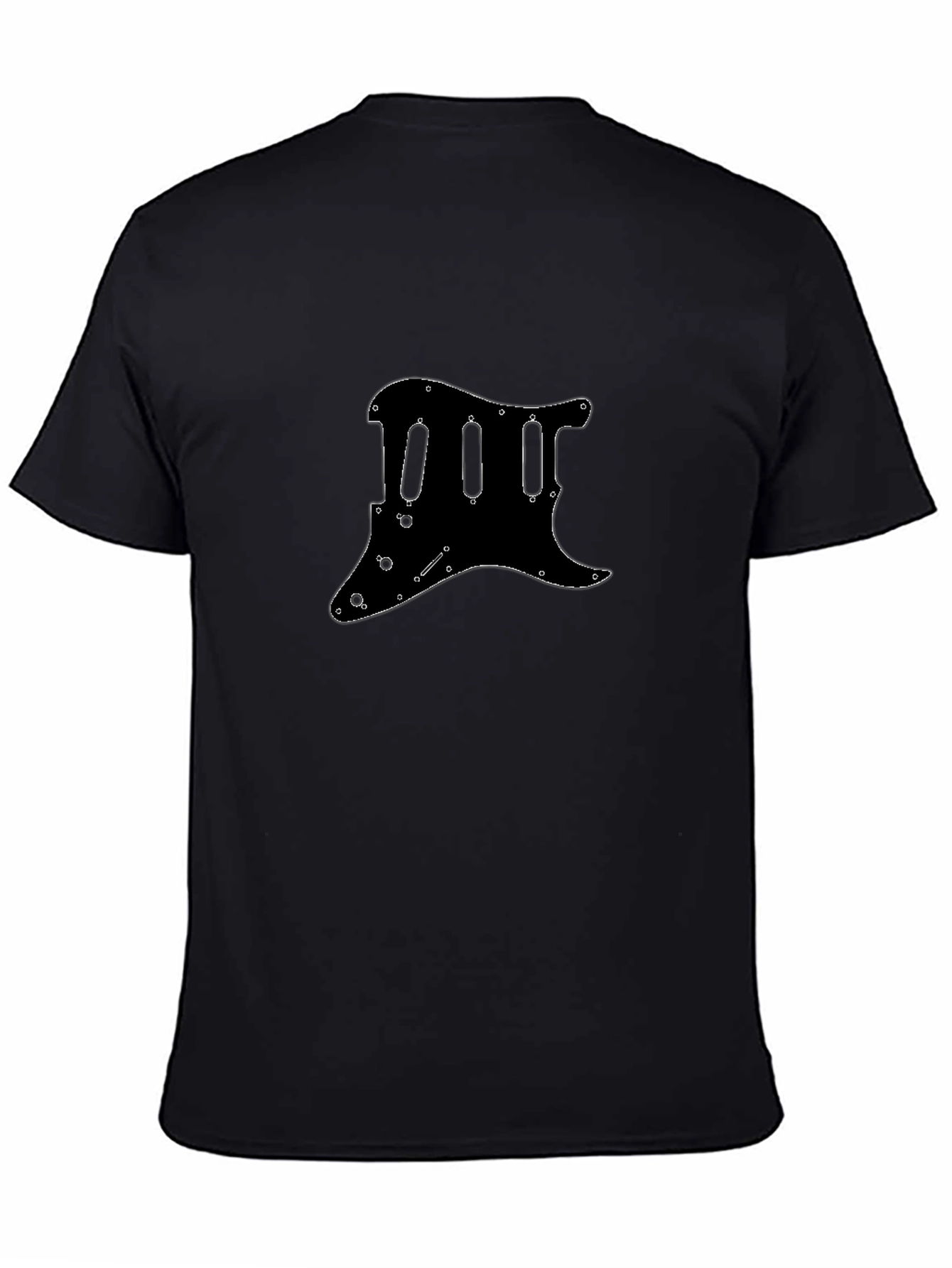 Guitar Pickguard Outline Graphic T-Shirt