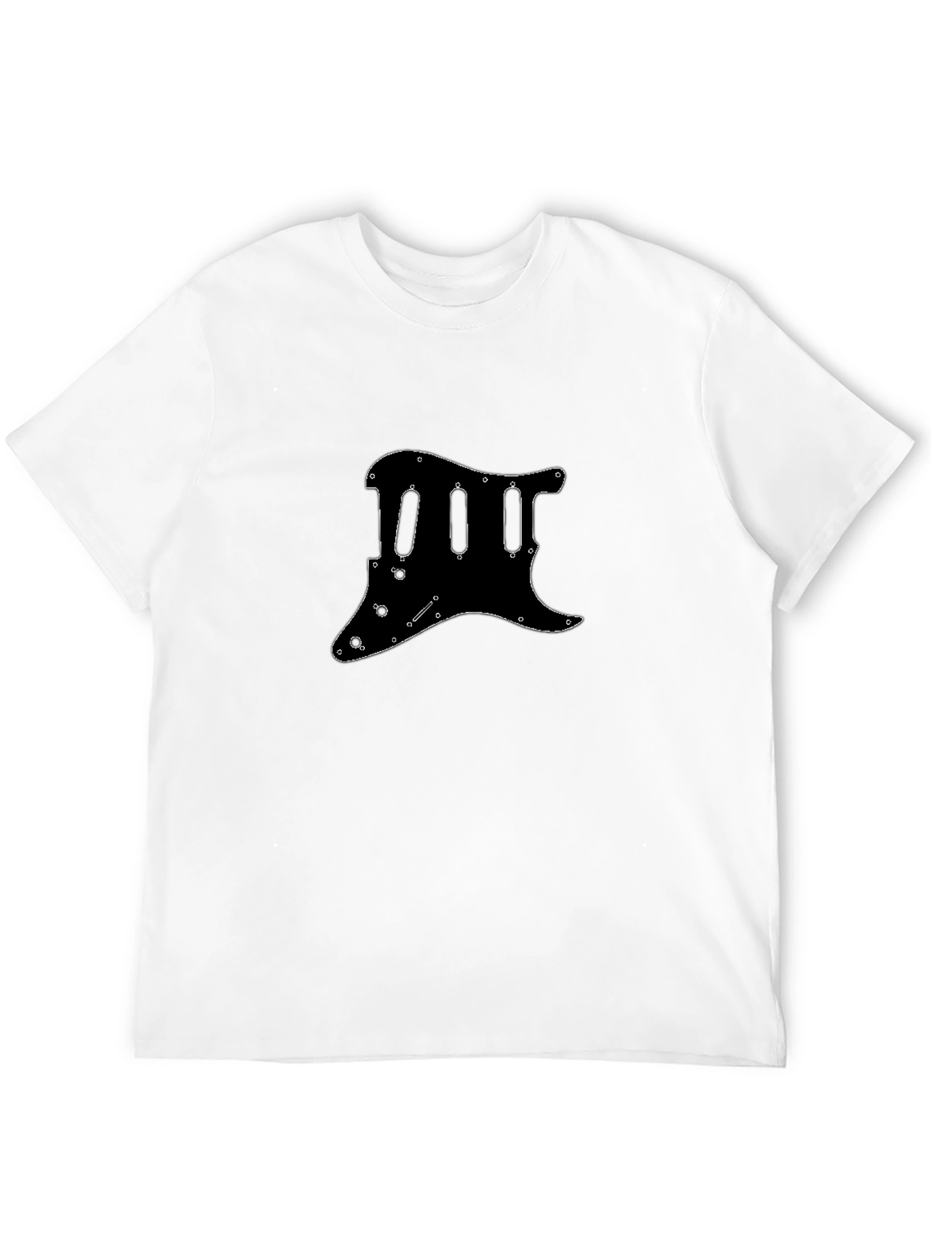Guitar Pickguard Outline Graphic T-Shirt