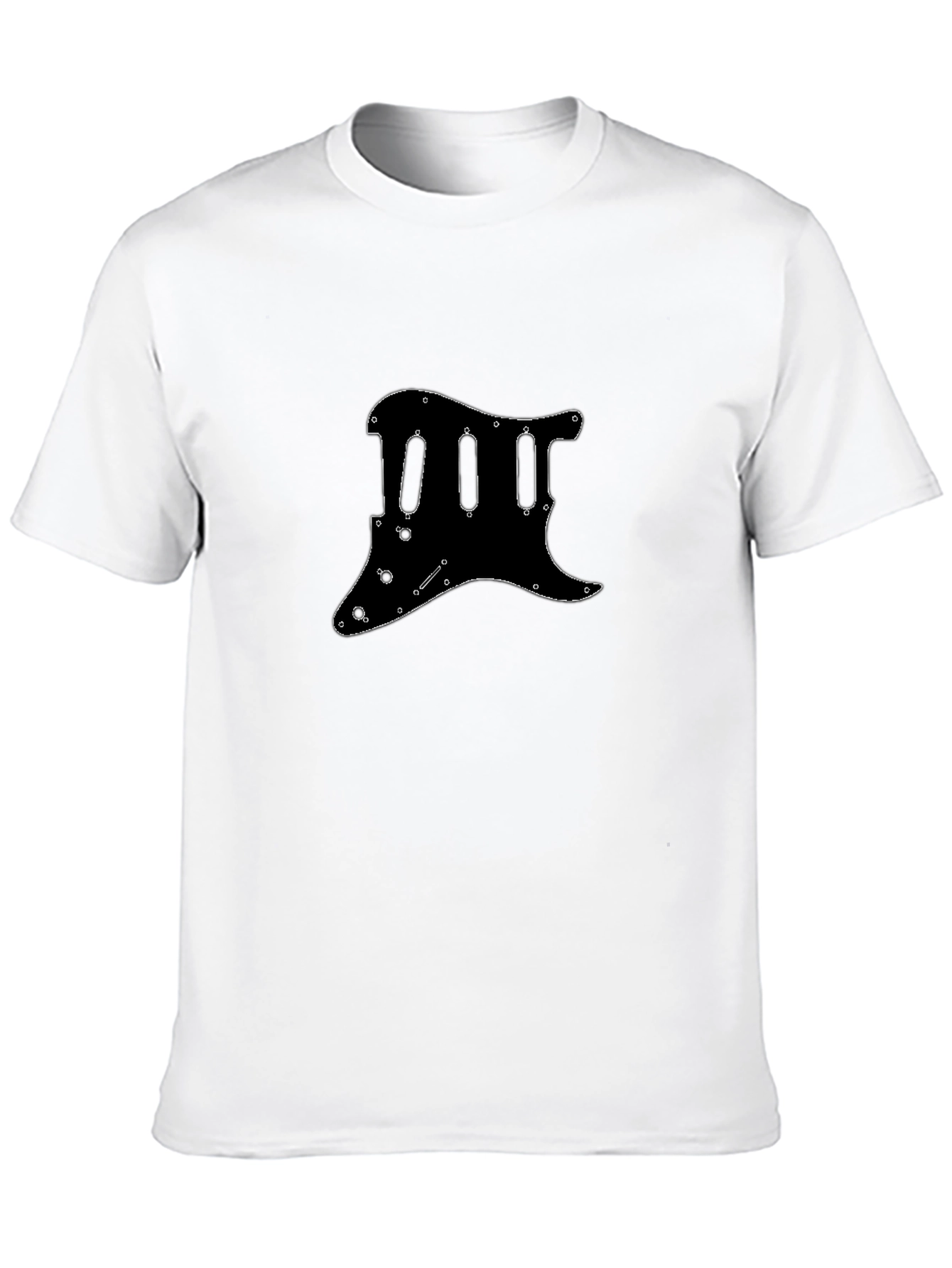 Guitar Pickguard Outline Graphic T-Shirt