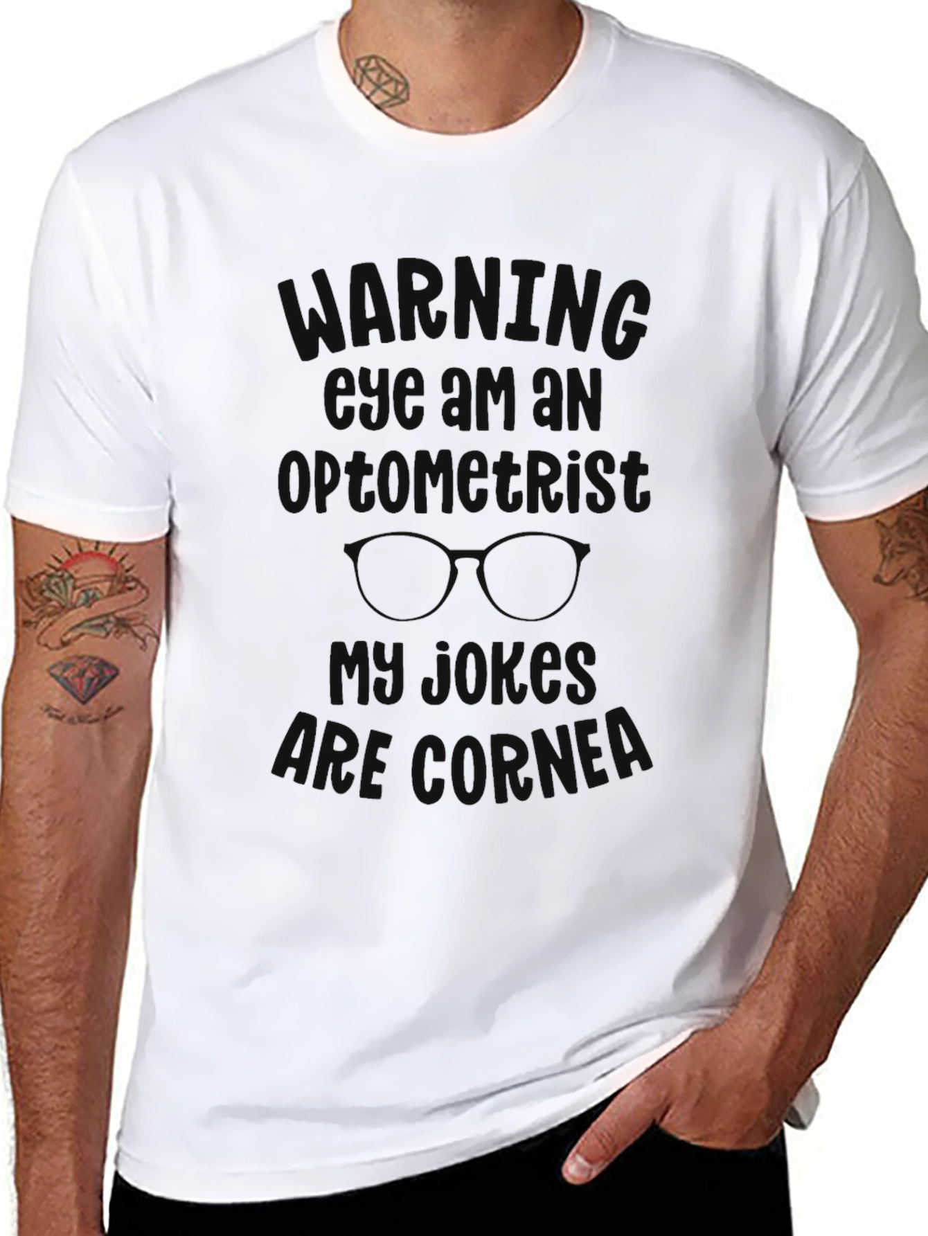 Warning Eye Exam Optometrist T-Shirt