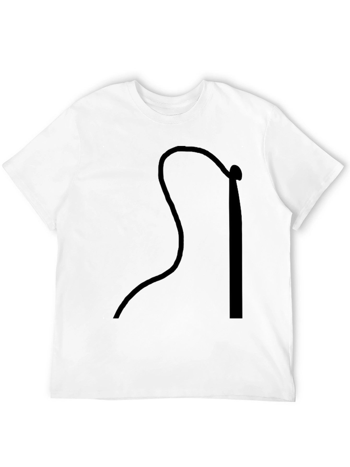 Stylish Black Graphic Tee - Whip Design