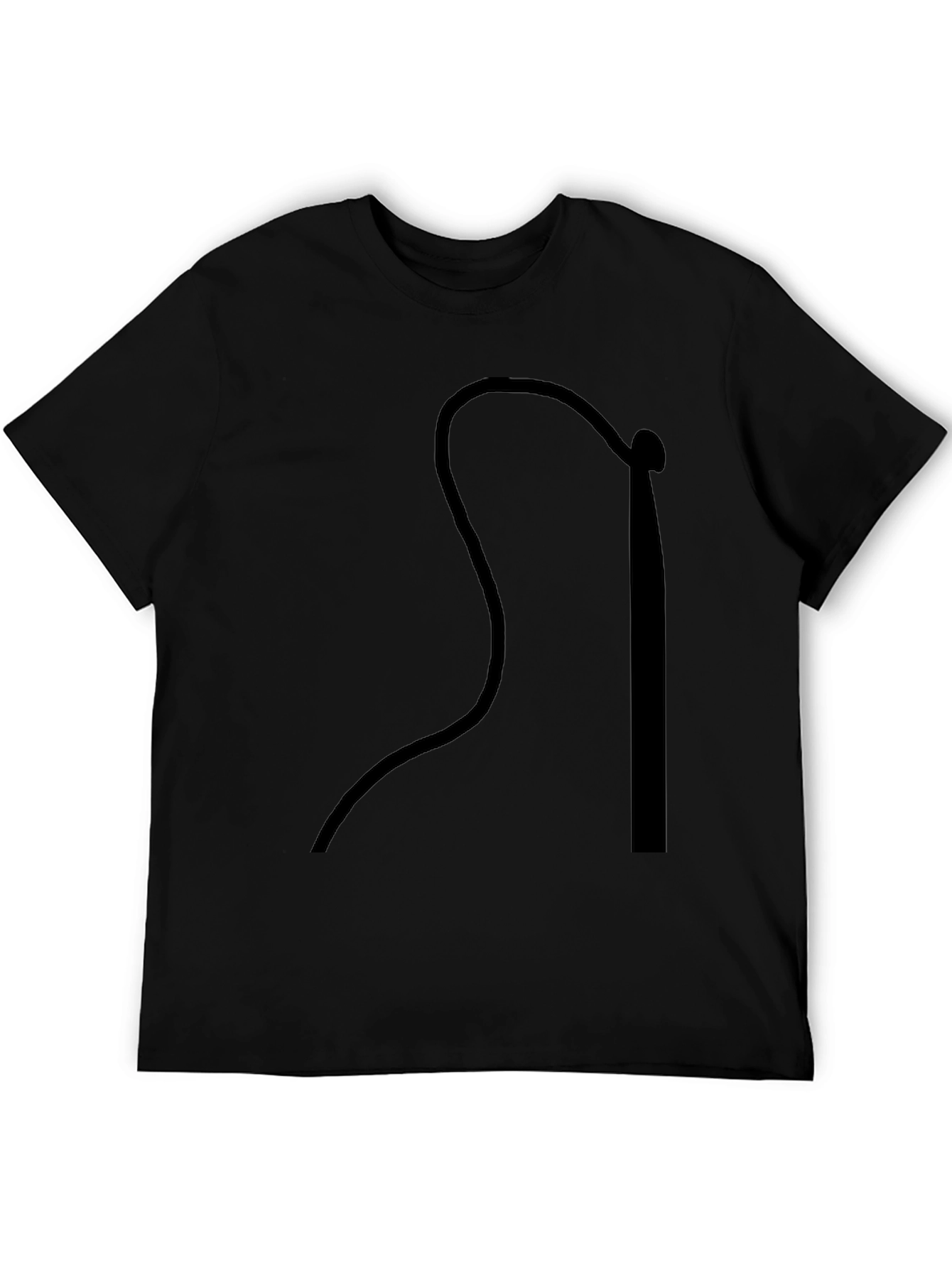 Stylish Black Graphic Tee - Whip Design