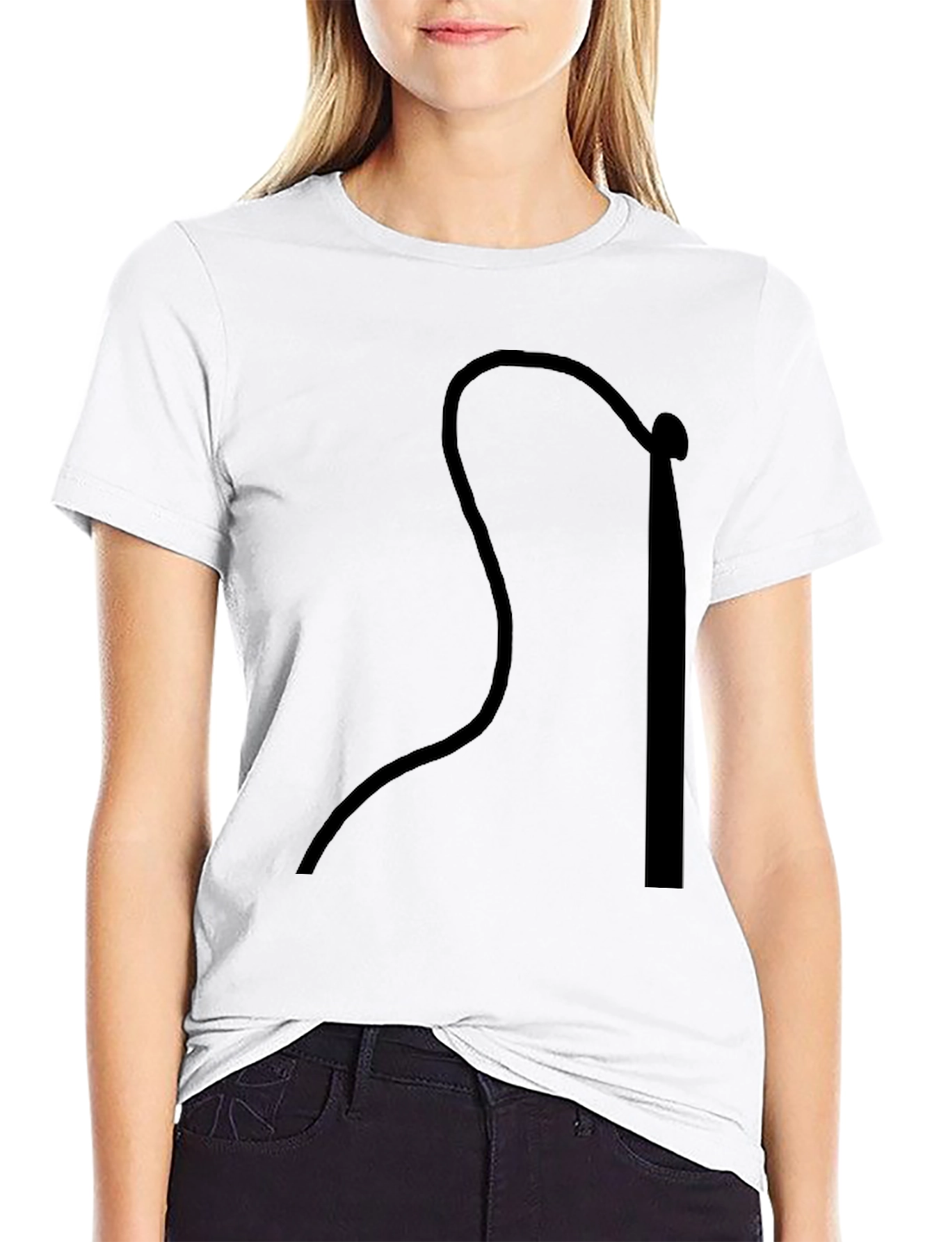 Stylish Black Graphic Tee - Whip Design