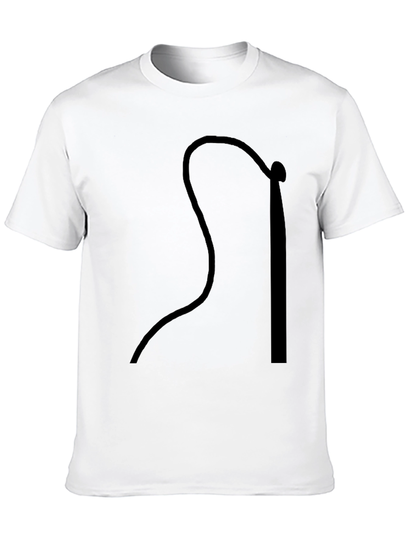 Stylish Black Graphic Tee - Whip Design
