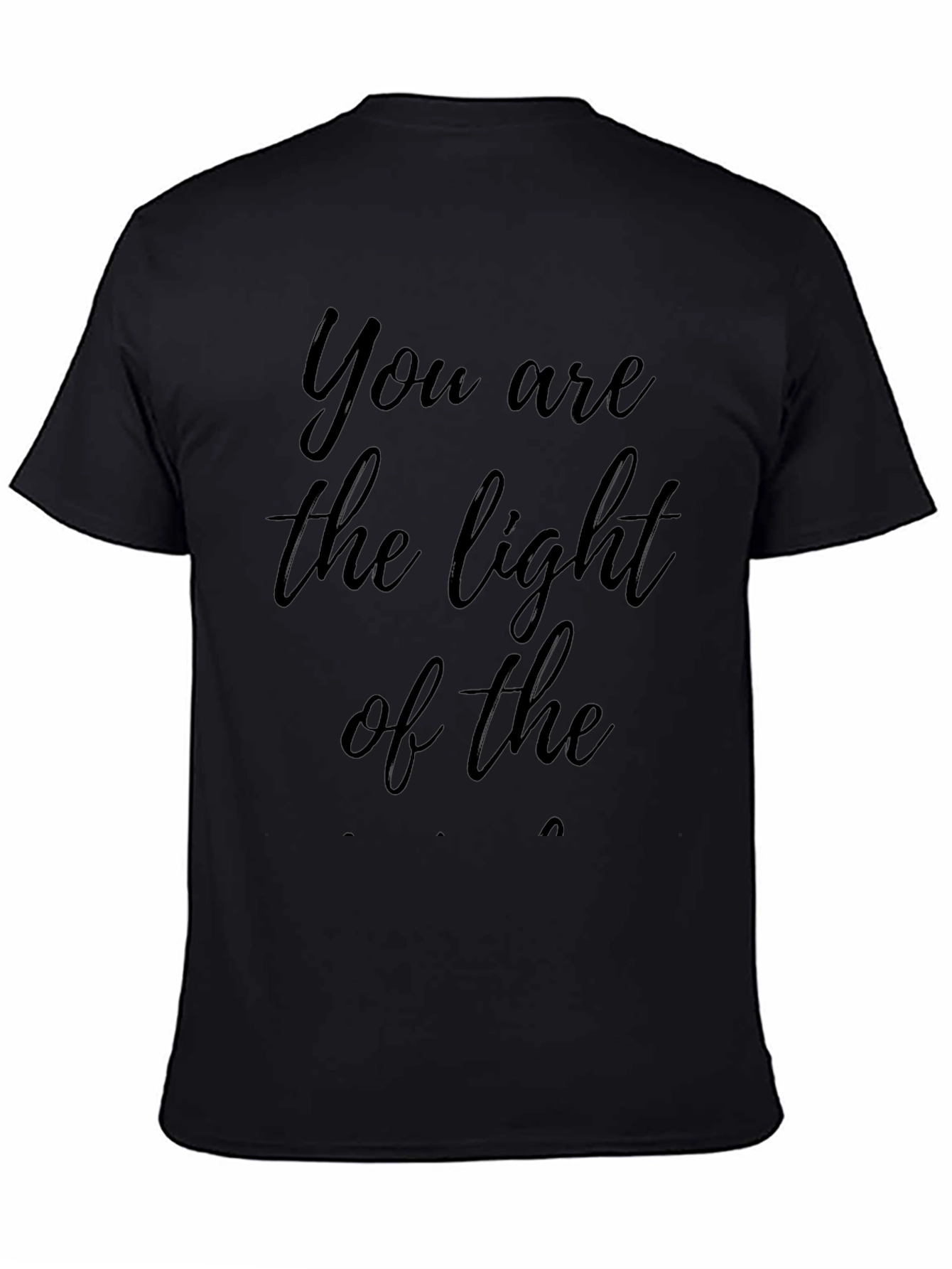 Inspirational Light Black T-Shirt