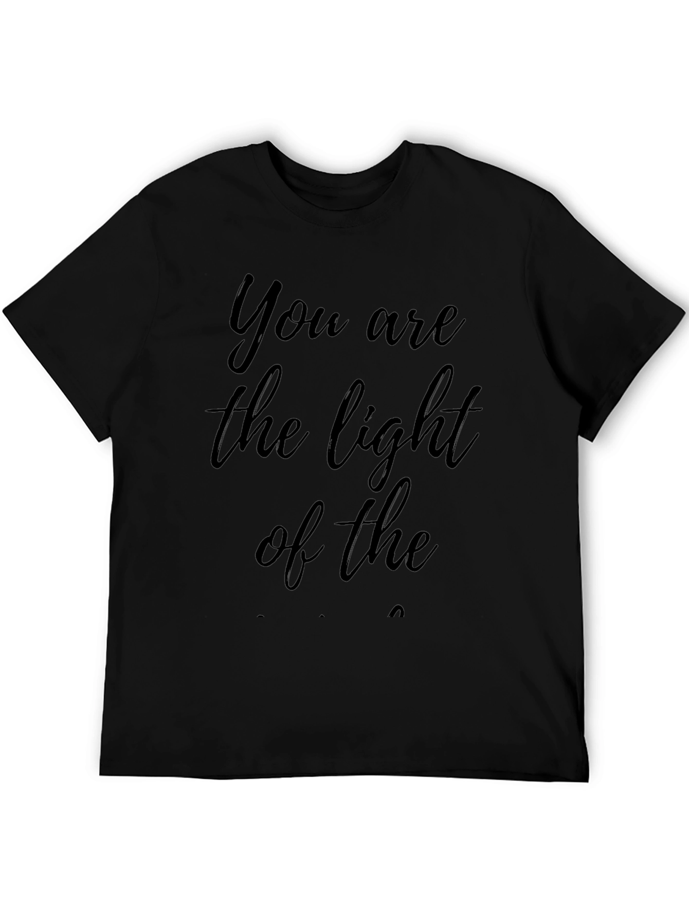 Inspirational Light Black T-Shirt