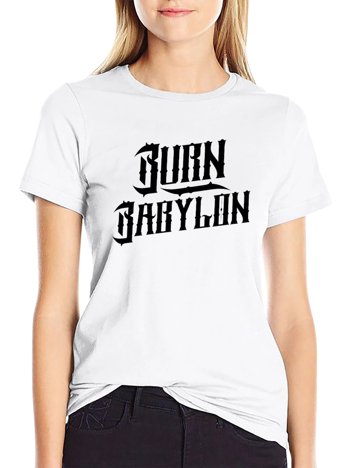 Burn Babylon Graphic Tee - Black