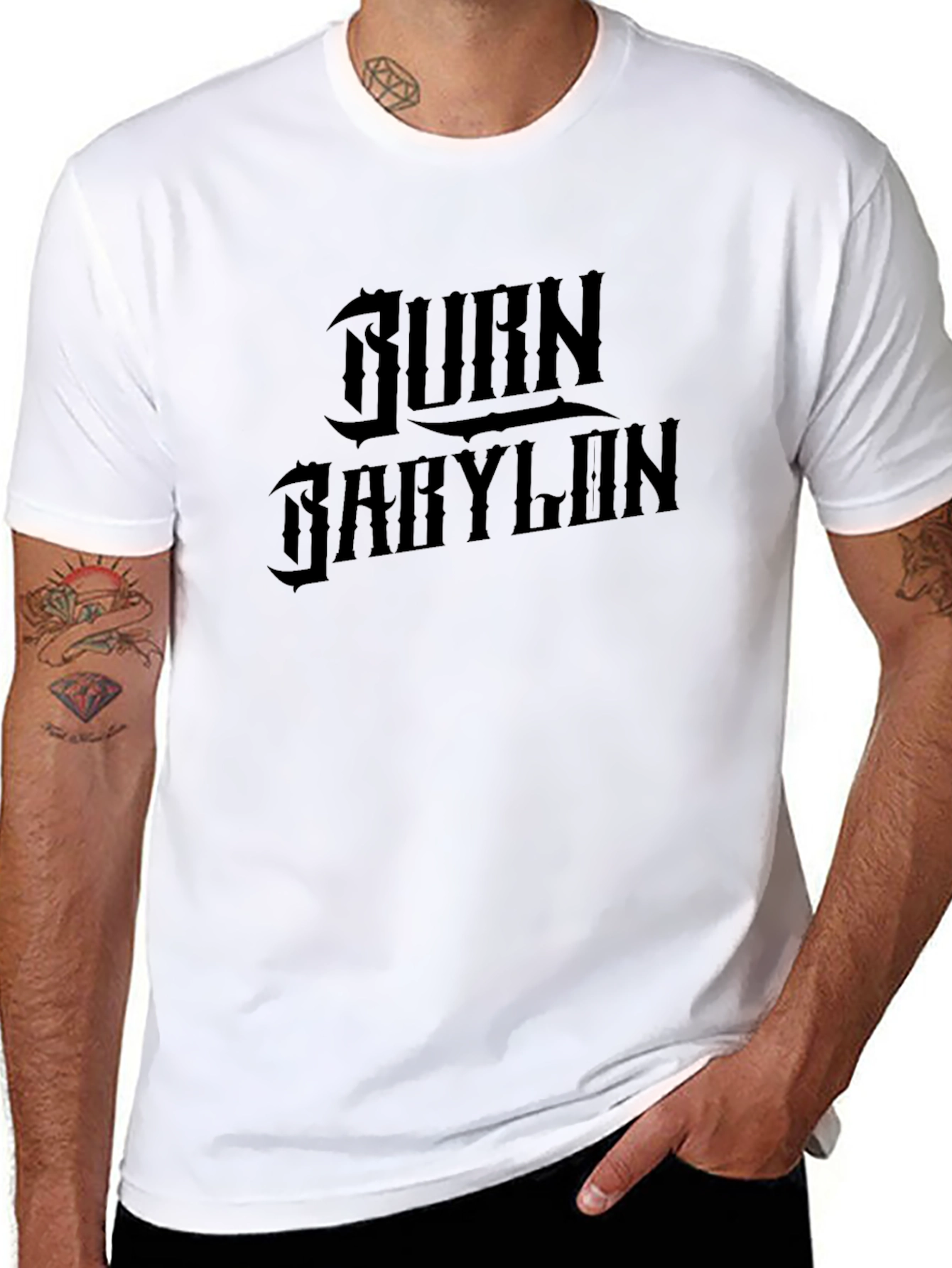 Burn Babylon Graphic Tee - Black