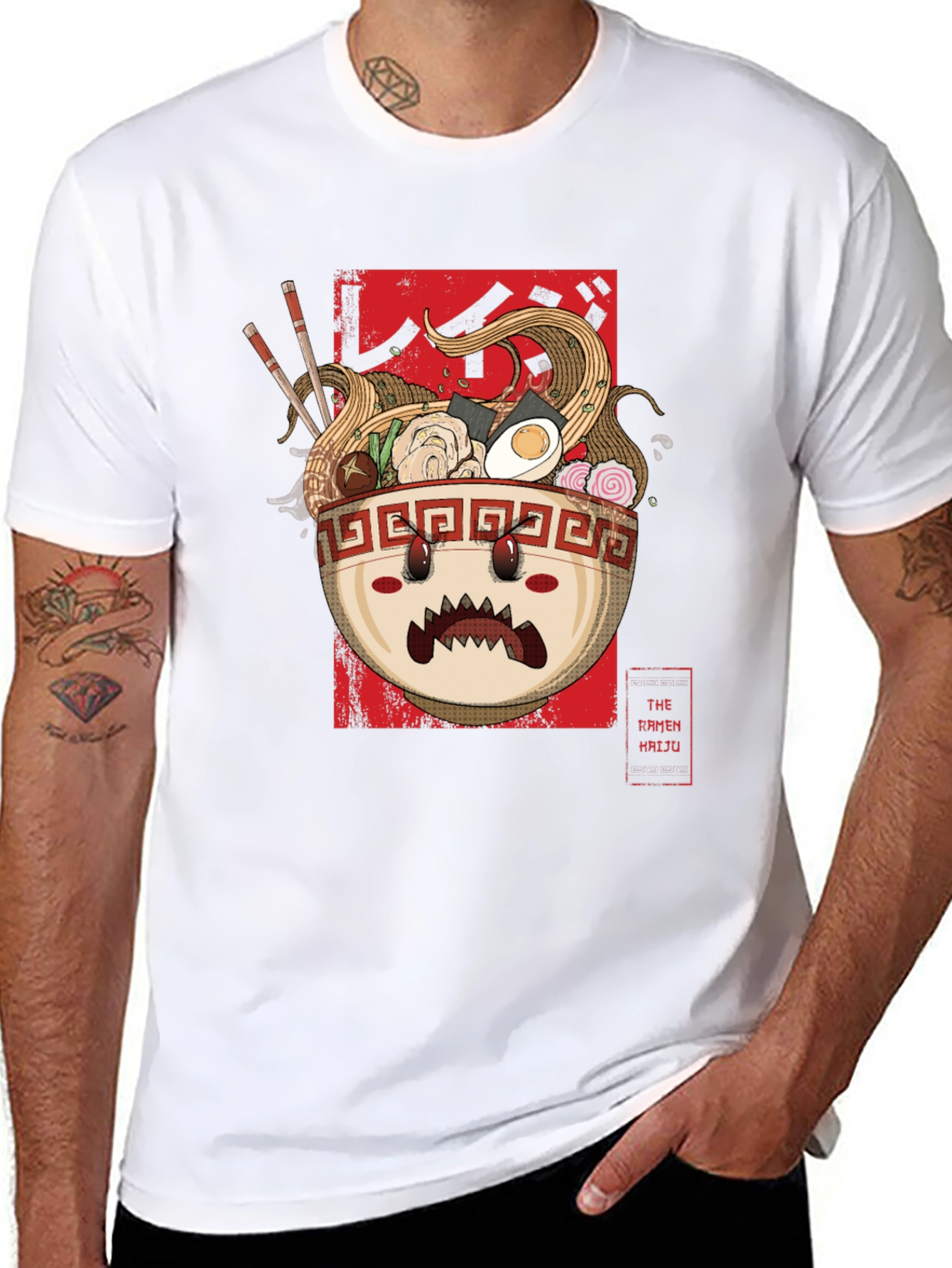 Ramen Kaiju T-Shirt - Monster Bowl Graphic Tee