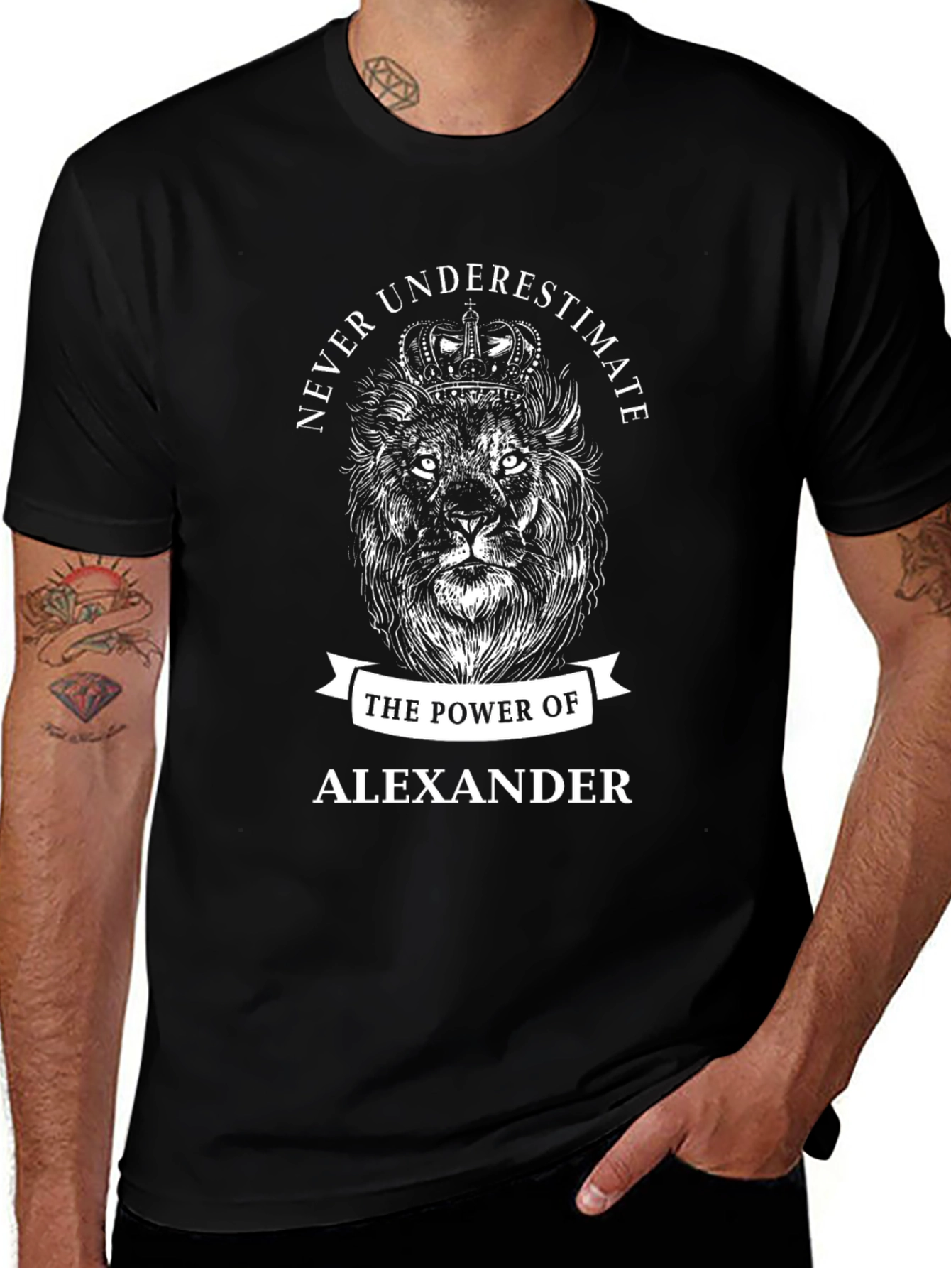 Power of Alexander Lion Graphic Tee