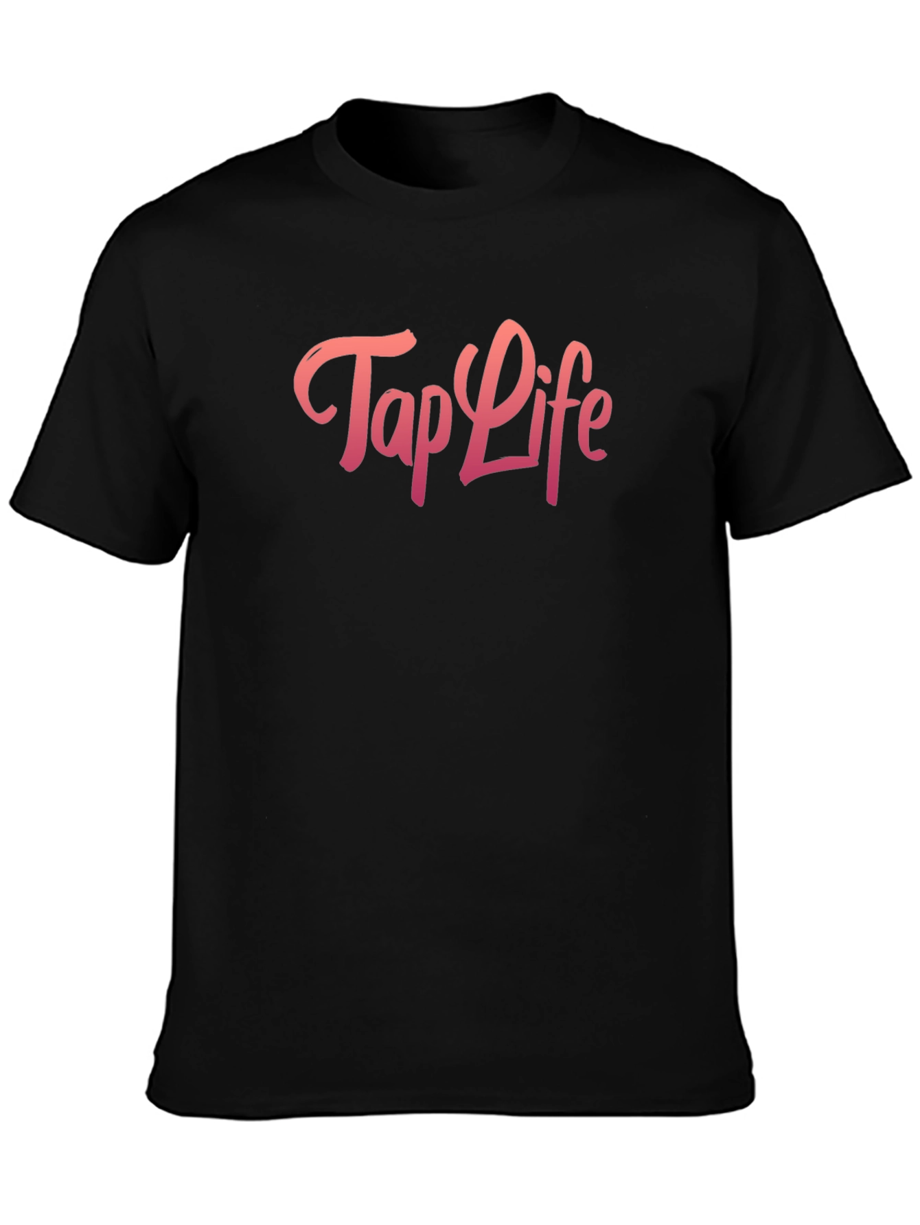 Tap Life Black Graphic Tee