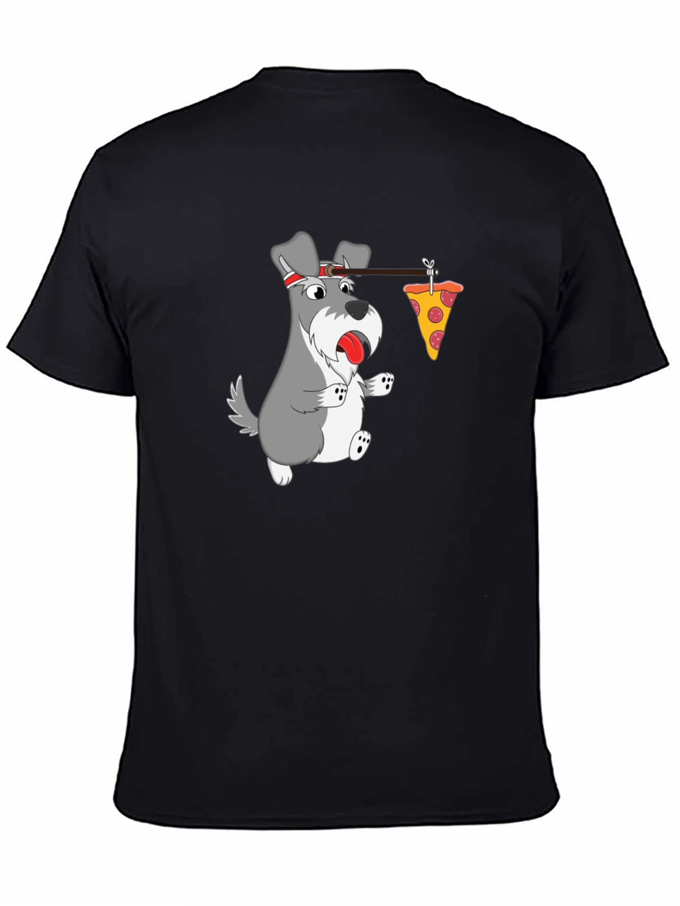 Funny Dog Pizza T-Shirt - Cartoon Graphic Tee
