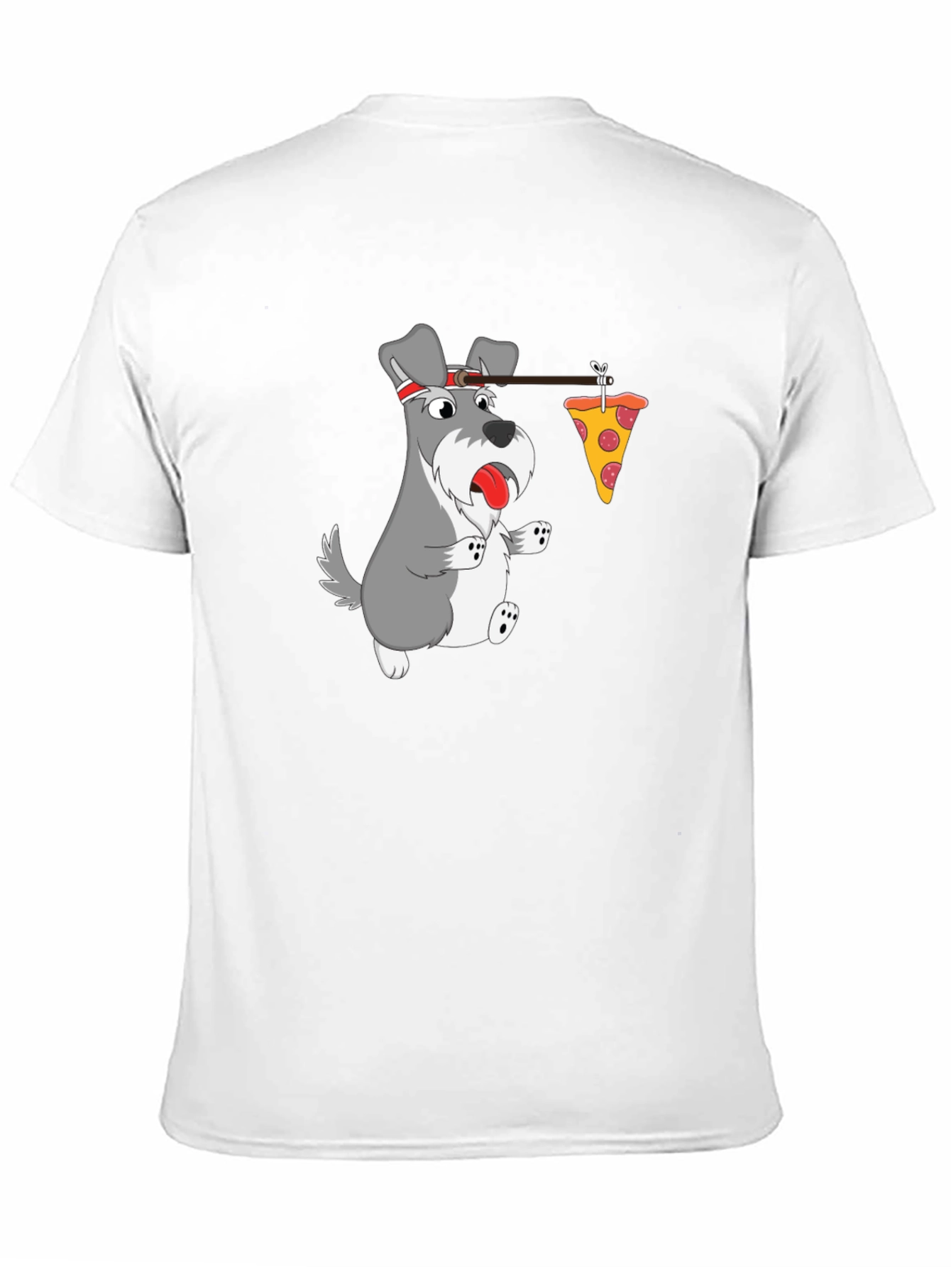 Funny Dog Pizza T-Shirt - Cartoon Graphic Tee