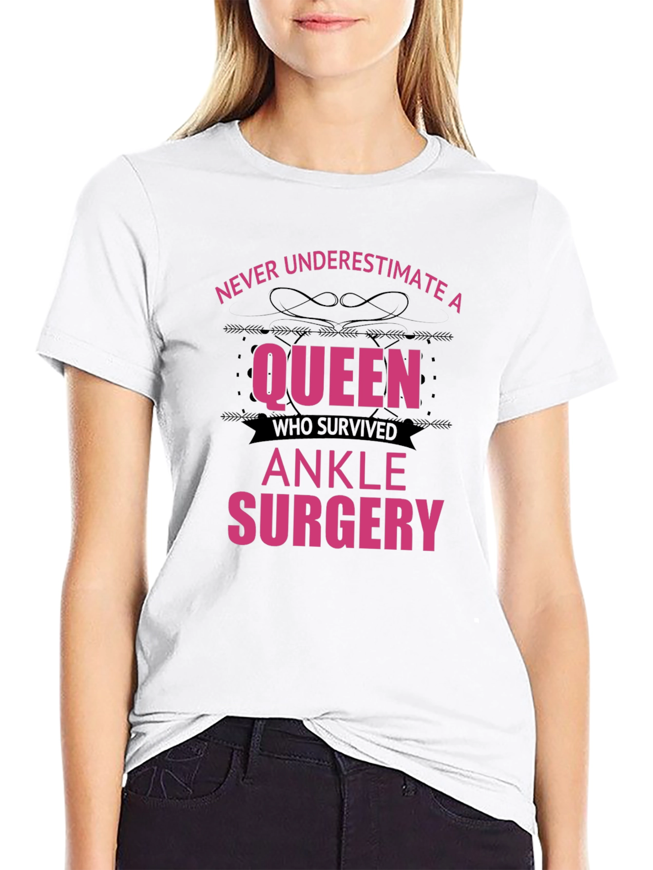 Queen Ankle Surgery Survivor T-Shirt