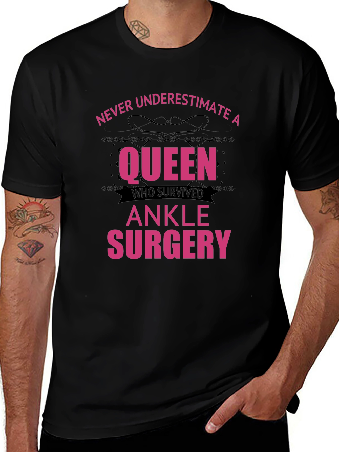 Queen Ankle Surgery Survivor T-Shirt