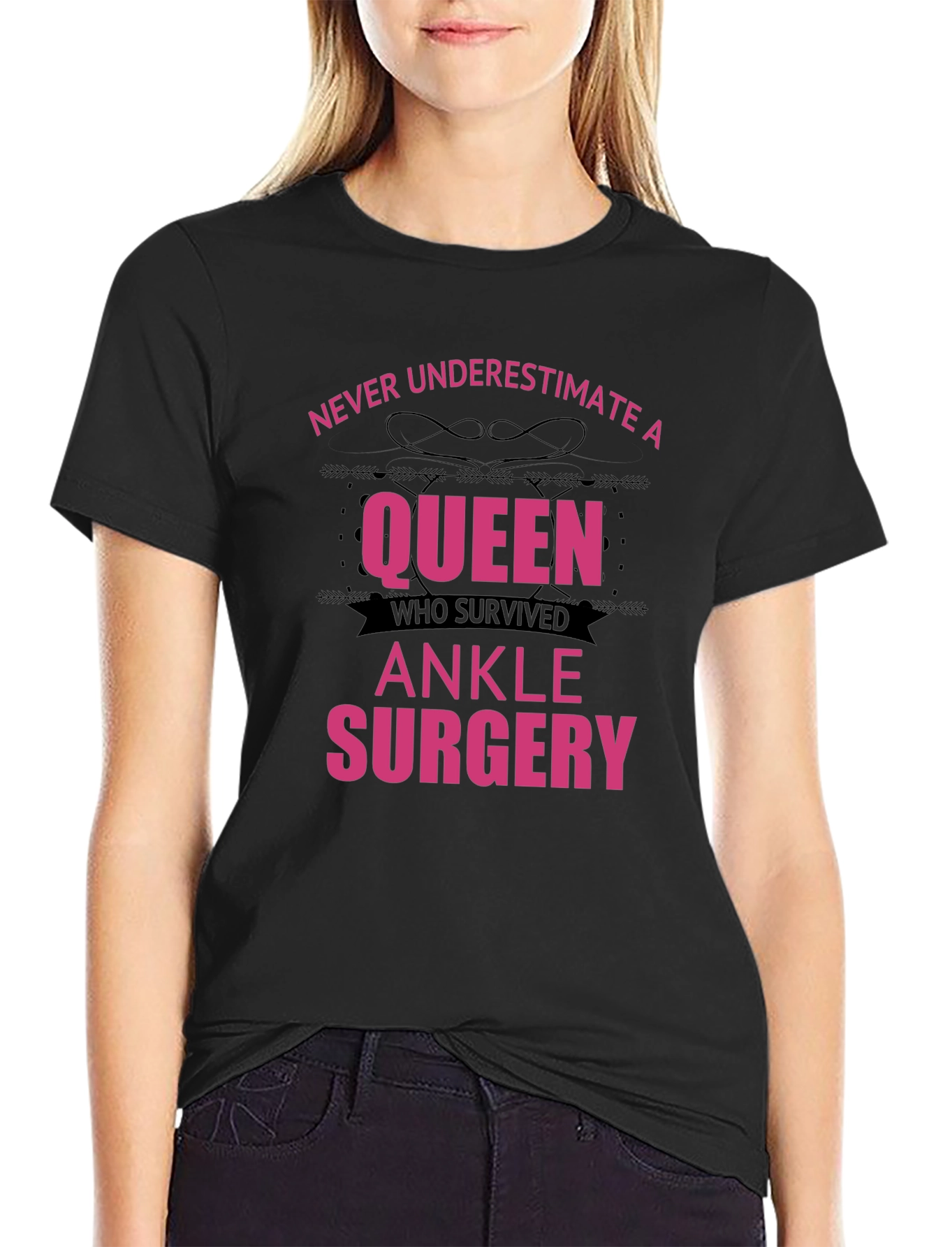 Queen Ankle Surgery Survivor T-Shirt