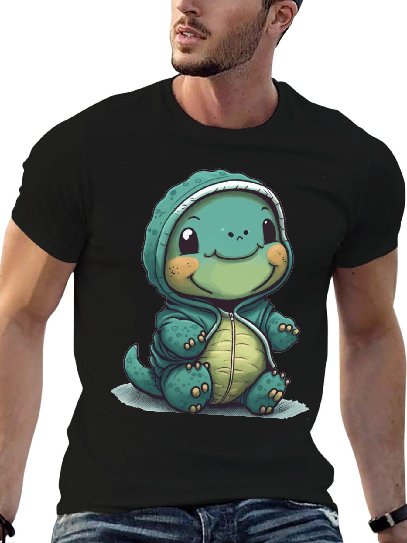 Cute Cartoon Dinosaur Hoodie T-Shirt