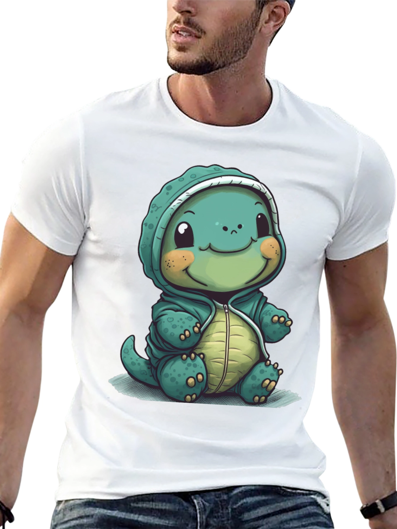 Cute Cartoon Dinosaur Hoodie T-Shirt