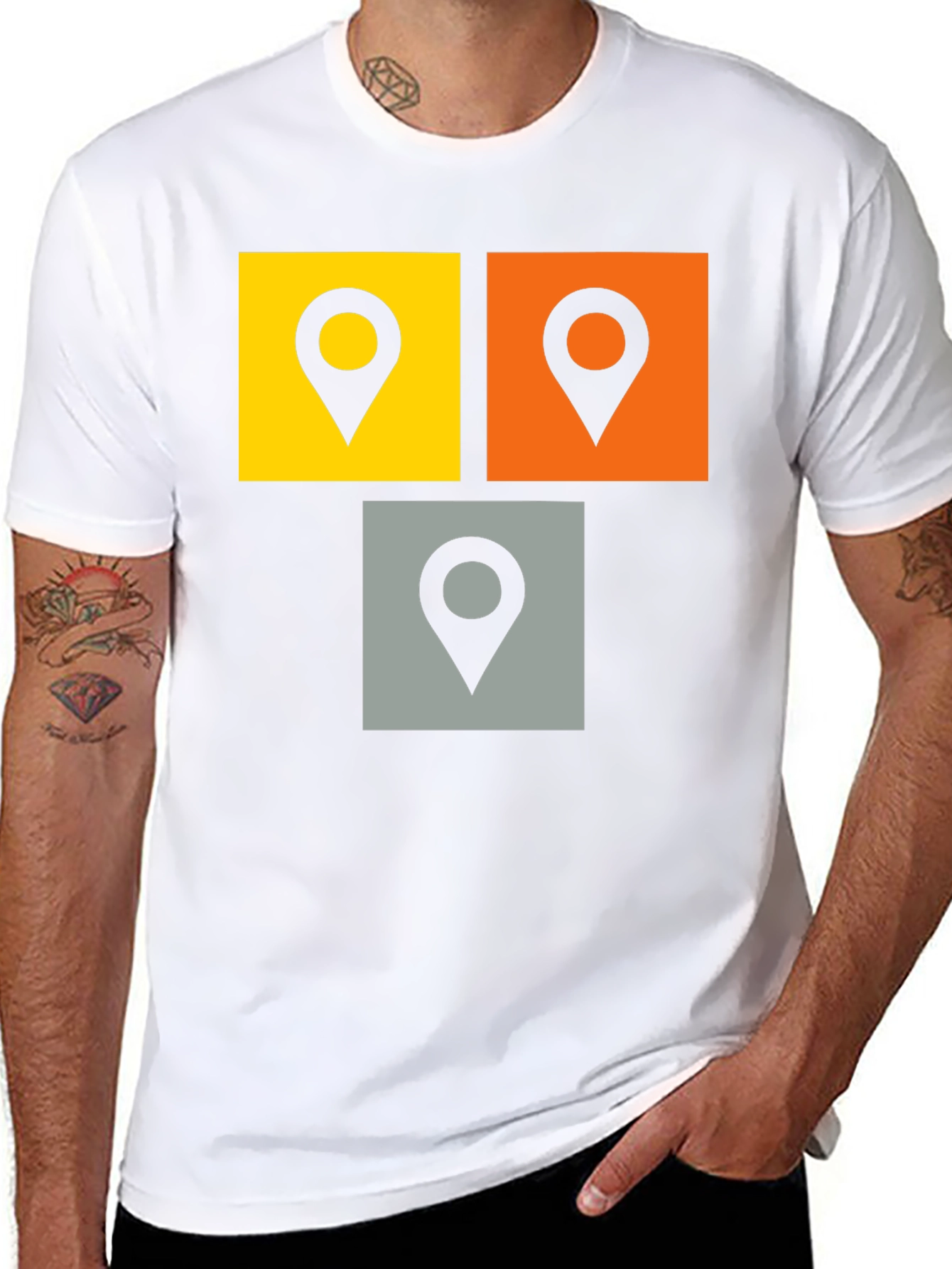 Trendy Location Icons T-Shirt