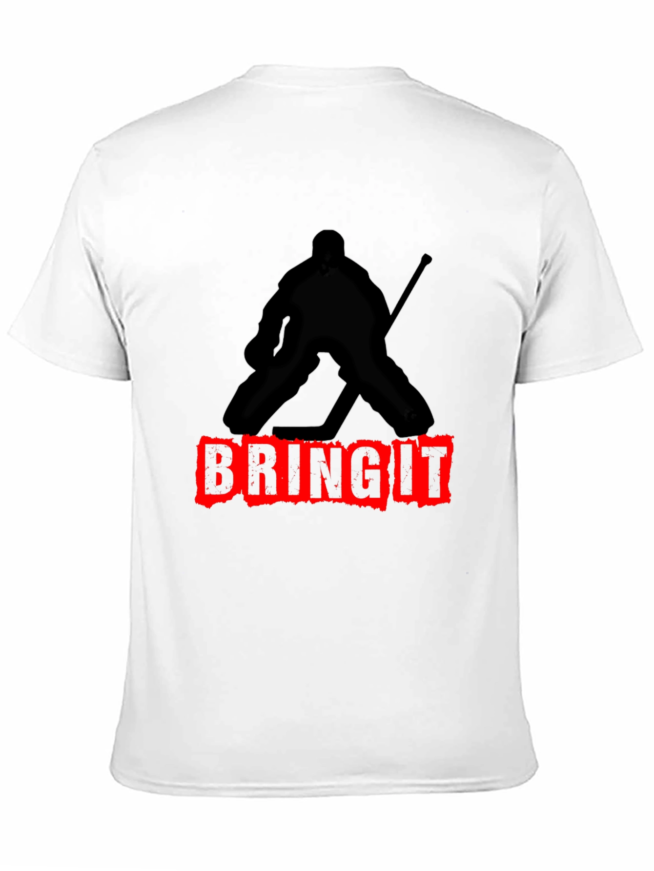 Bring It Hockey Player Graphic T-Shirt