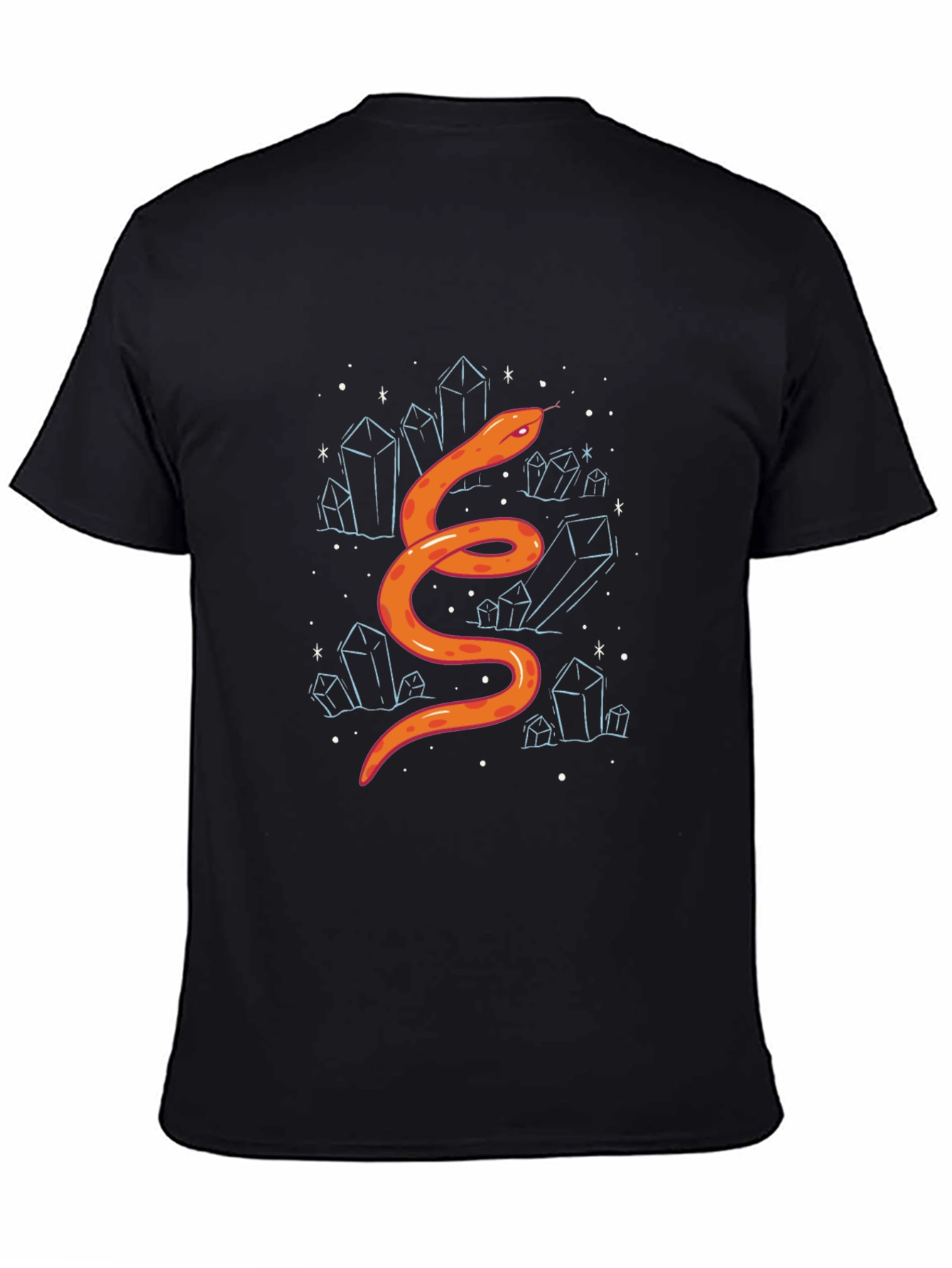 Snake & Crystals Graphic Tee - Stylish Casual Wear