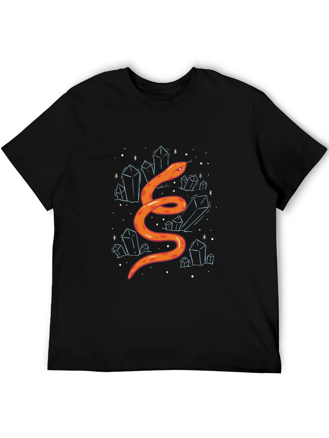 Snake & Crystals Graphic Tee - Stylish Casual Wear