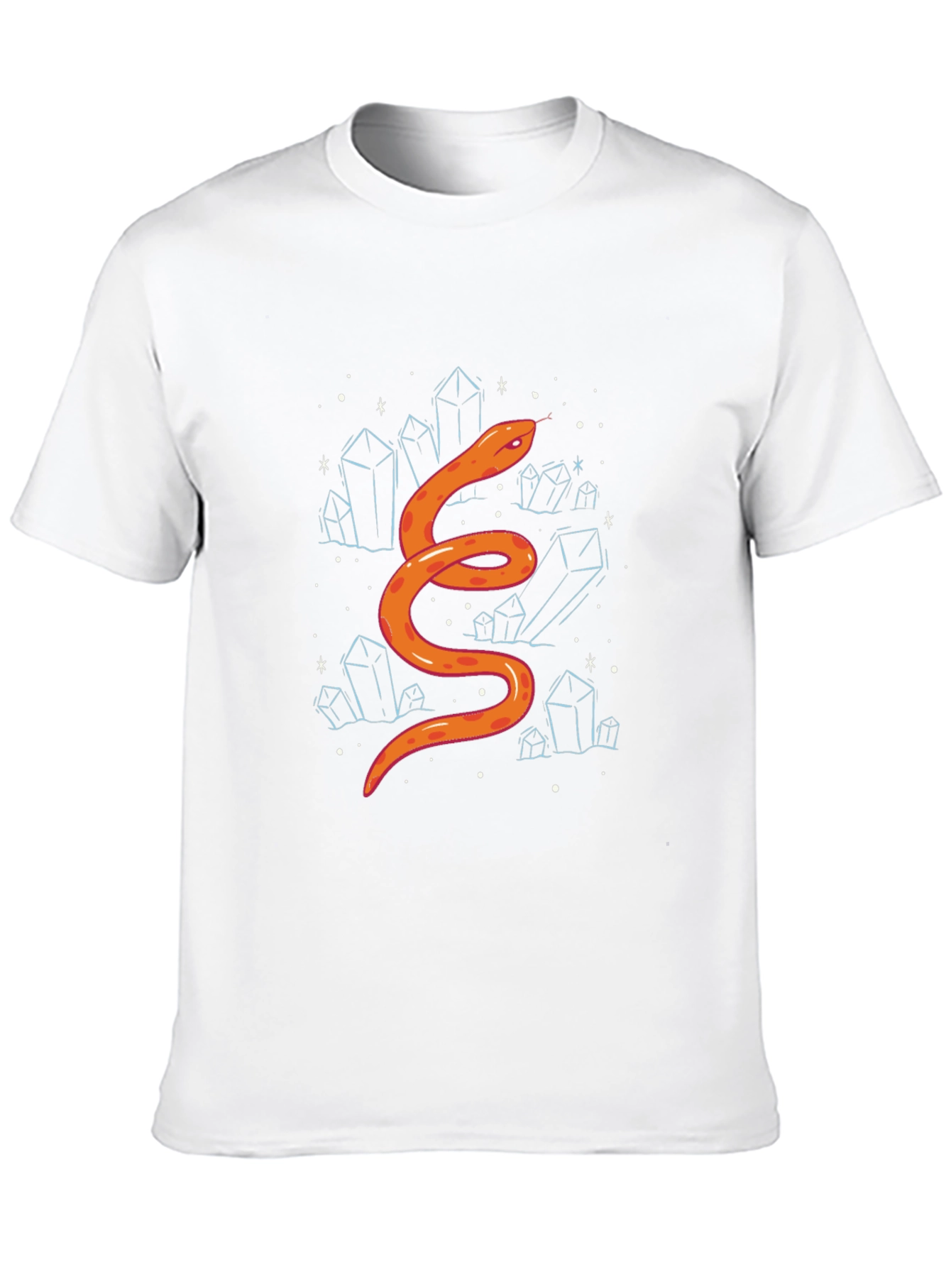 Snake & Crystals Graphic Tee - Stylish Casual Wear