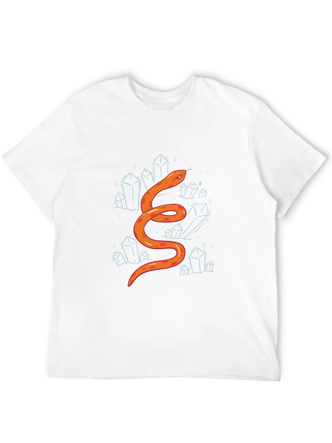 Snake & Crystals Graphic Tee - Stylish Casual Wear