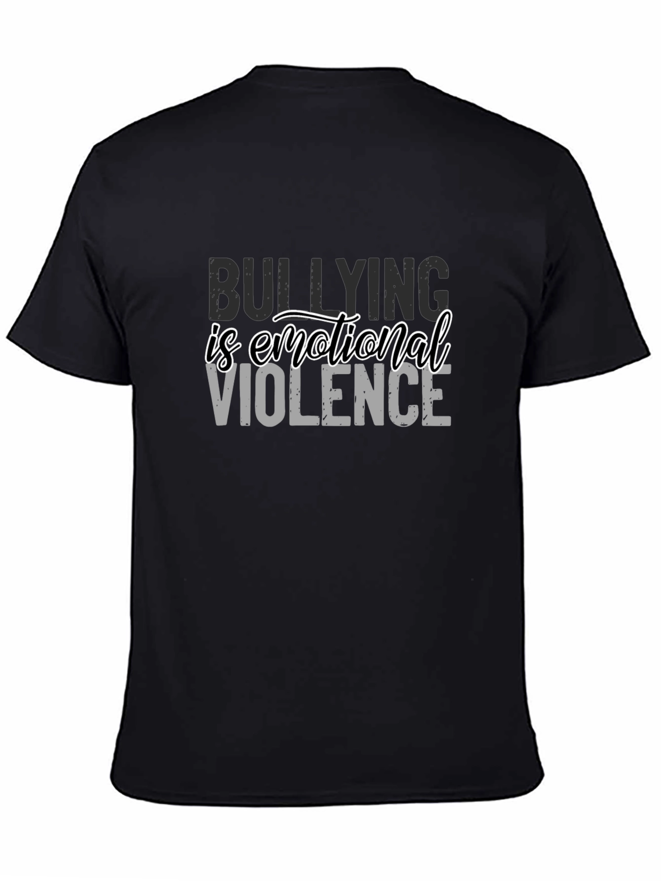 Bullying Is Emotional Violence Black T-Shirt