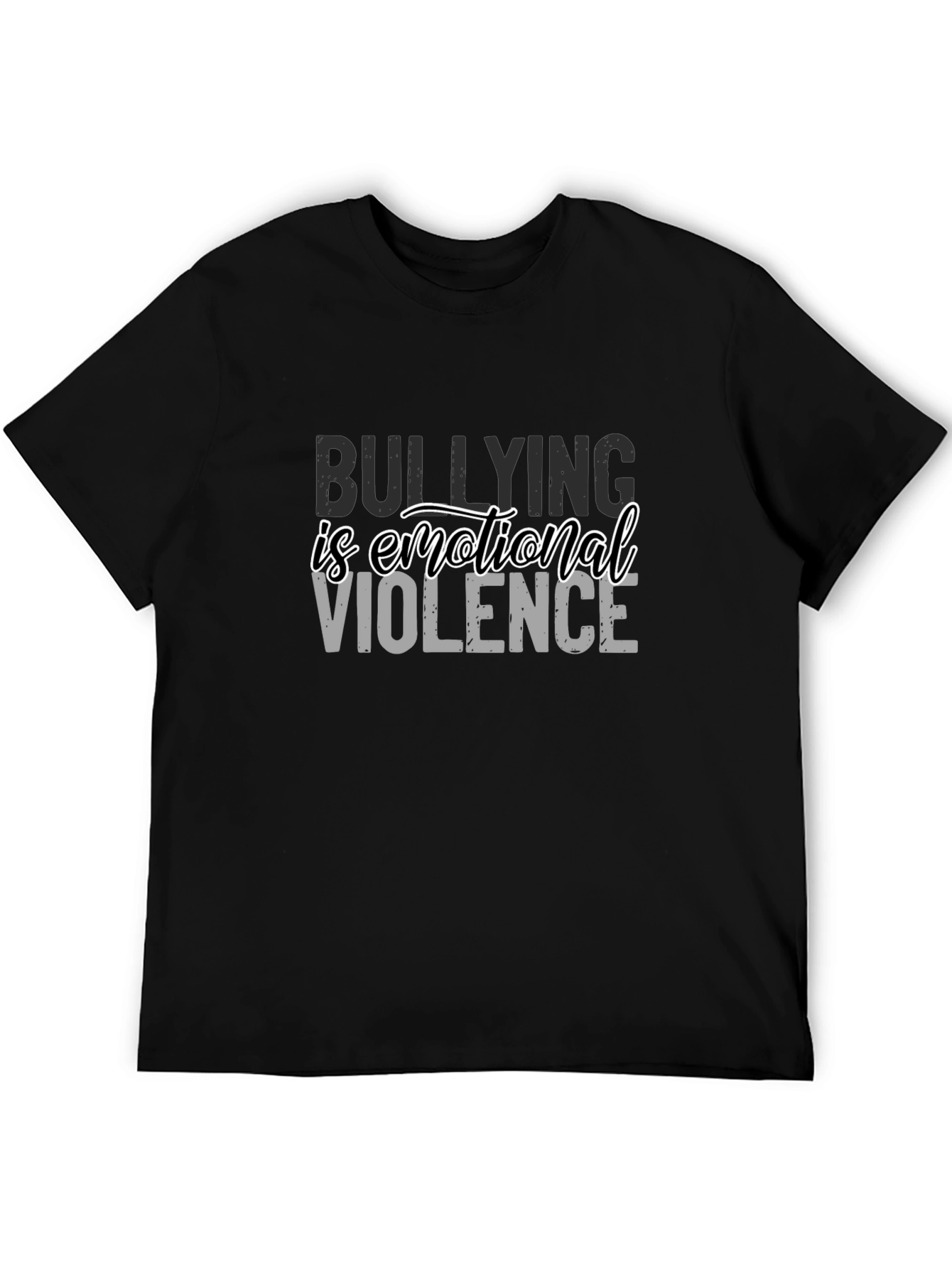 Bullying Is Emotional Violence Black T-Shirt