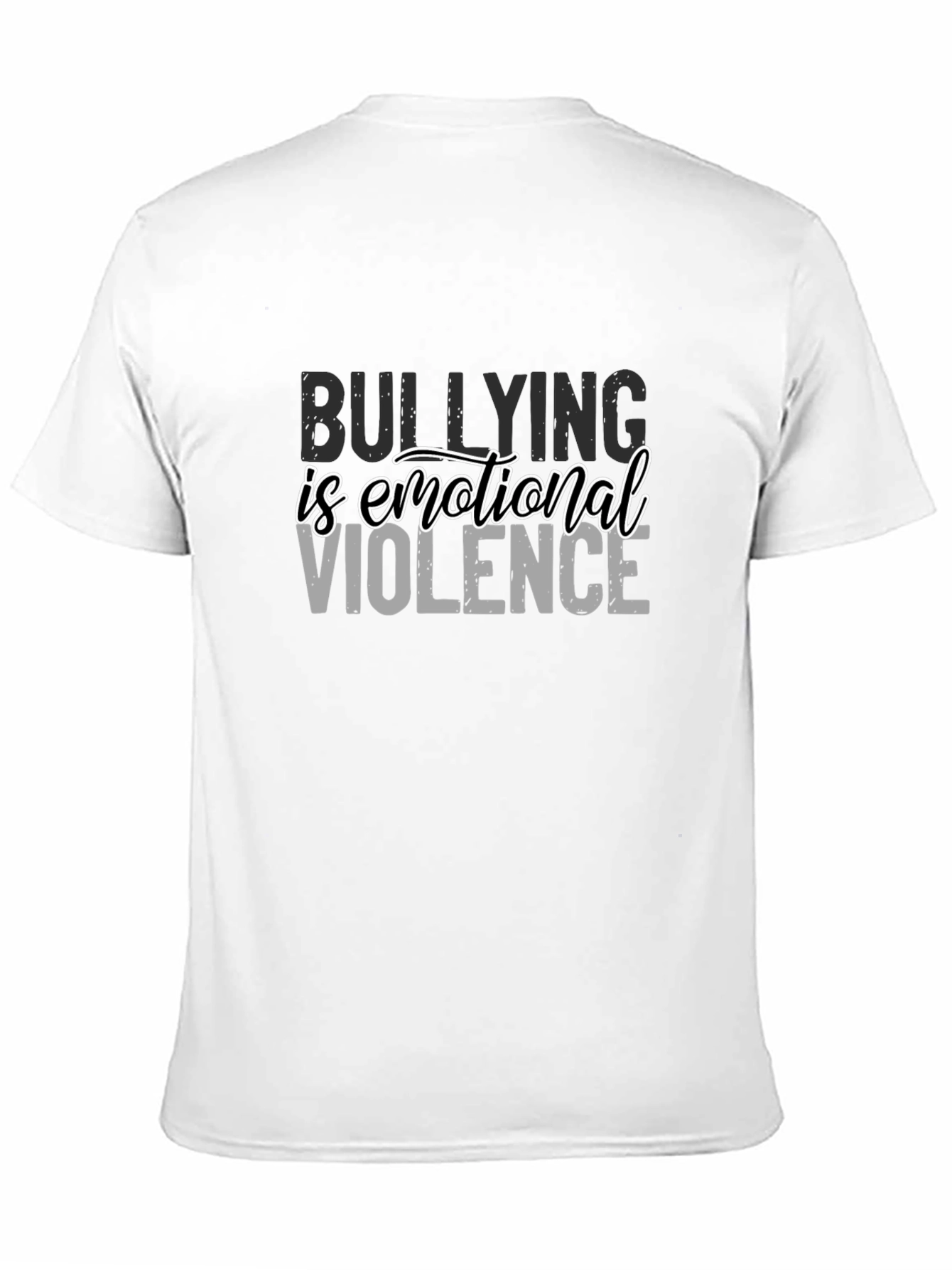 Bullying Is Emotional Violence Black T-Shirt