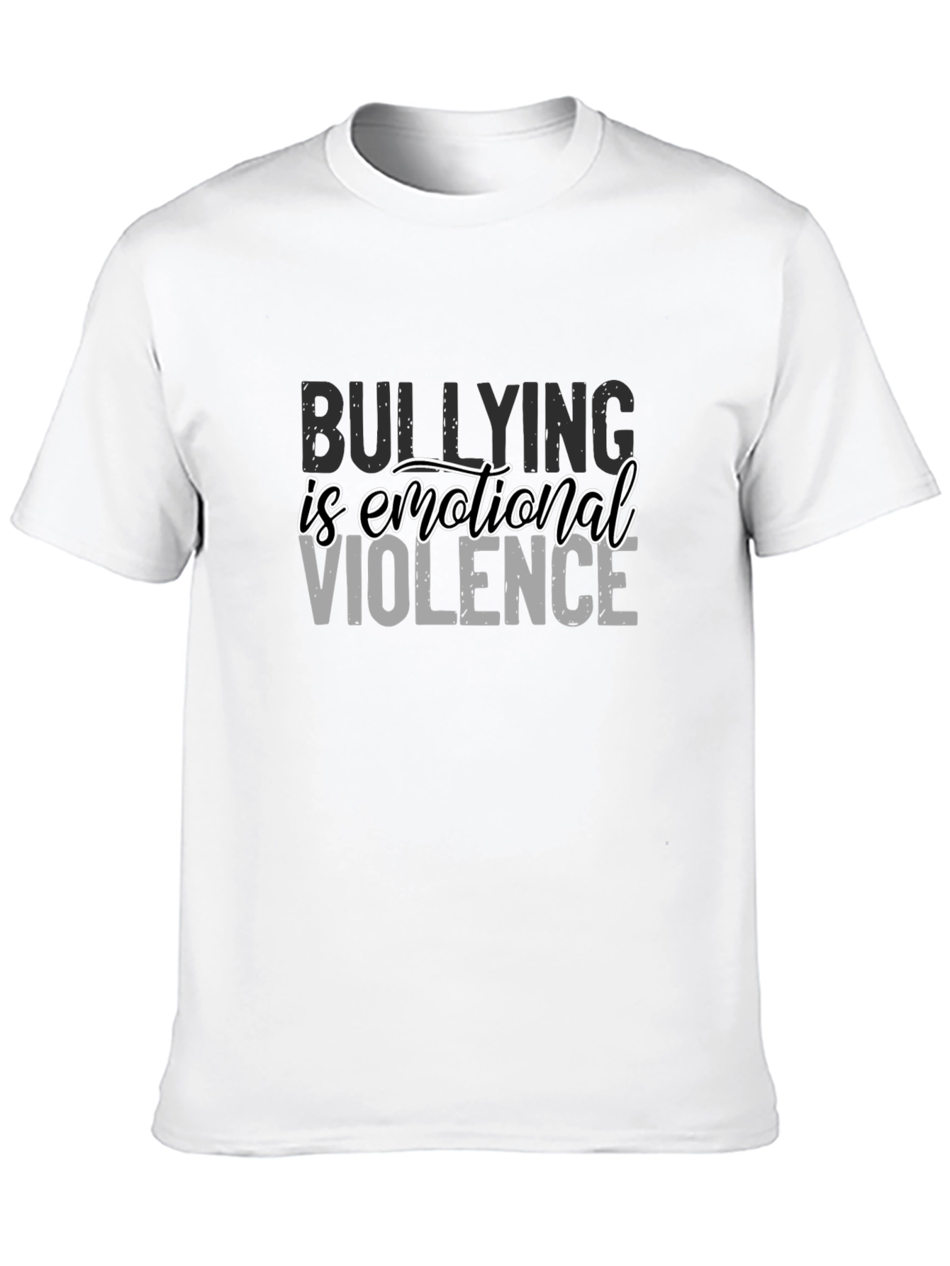 Bullying Is Emotional Violence Black T-Shirt