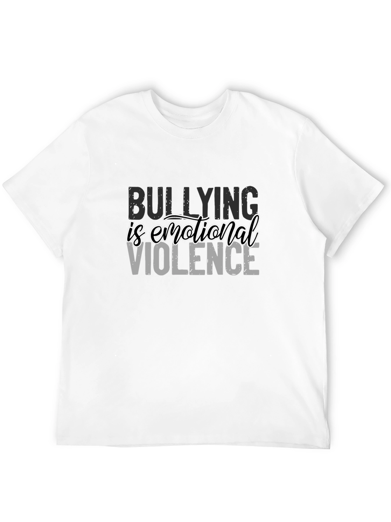 Bullying Is Emotional Violence Black T-Shirt