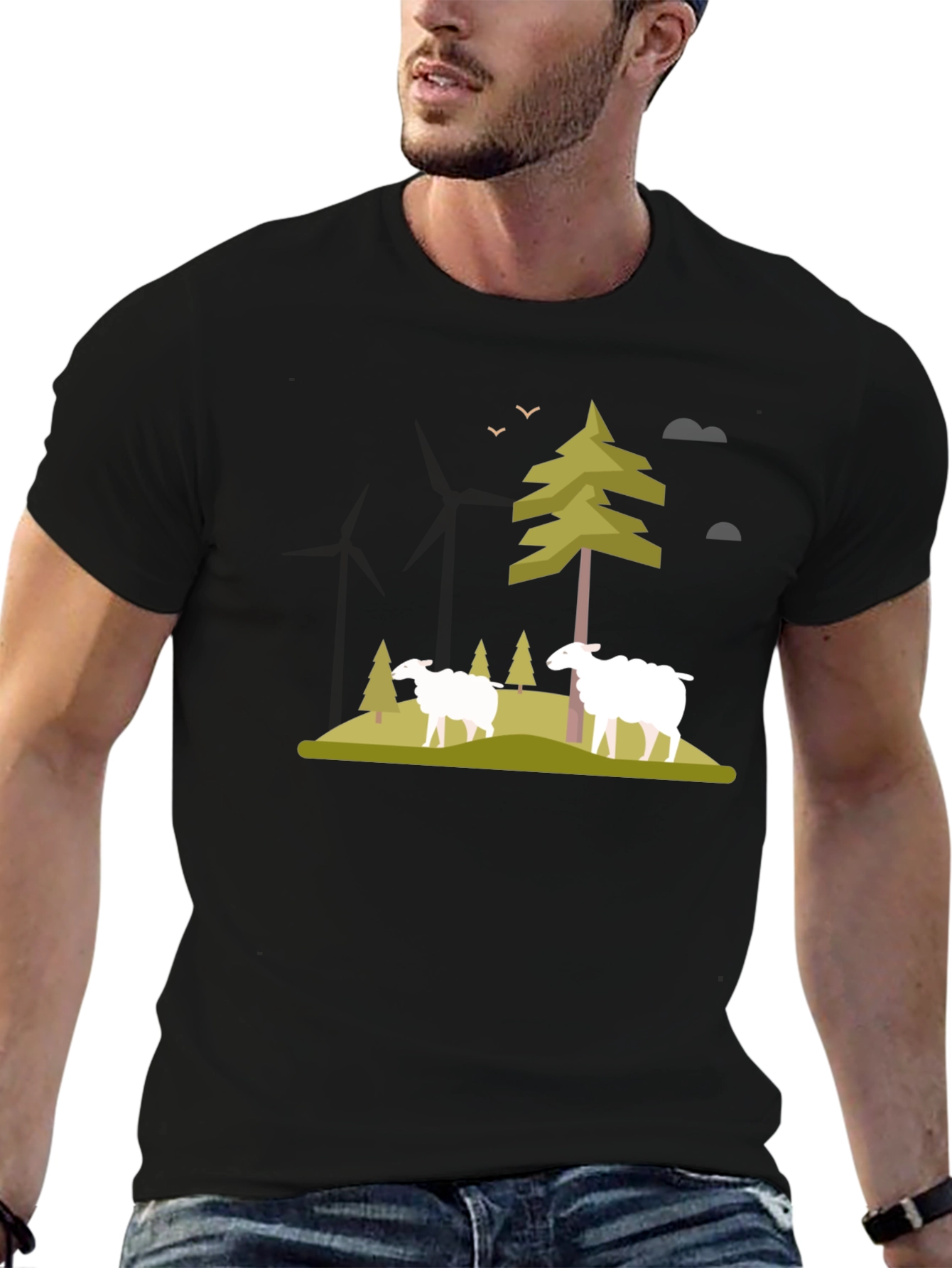 Nature Scene Graphic T-Shirt