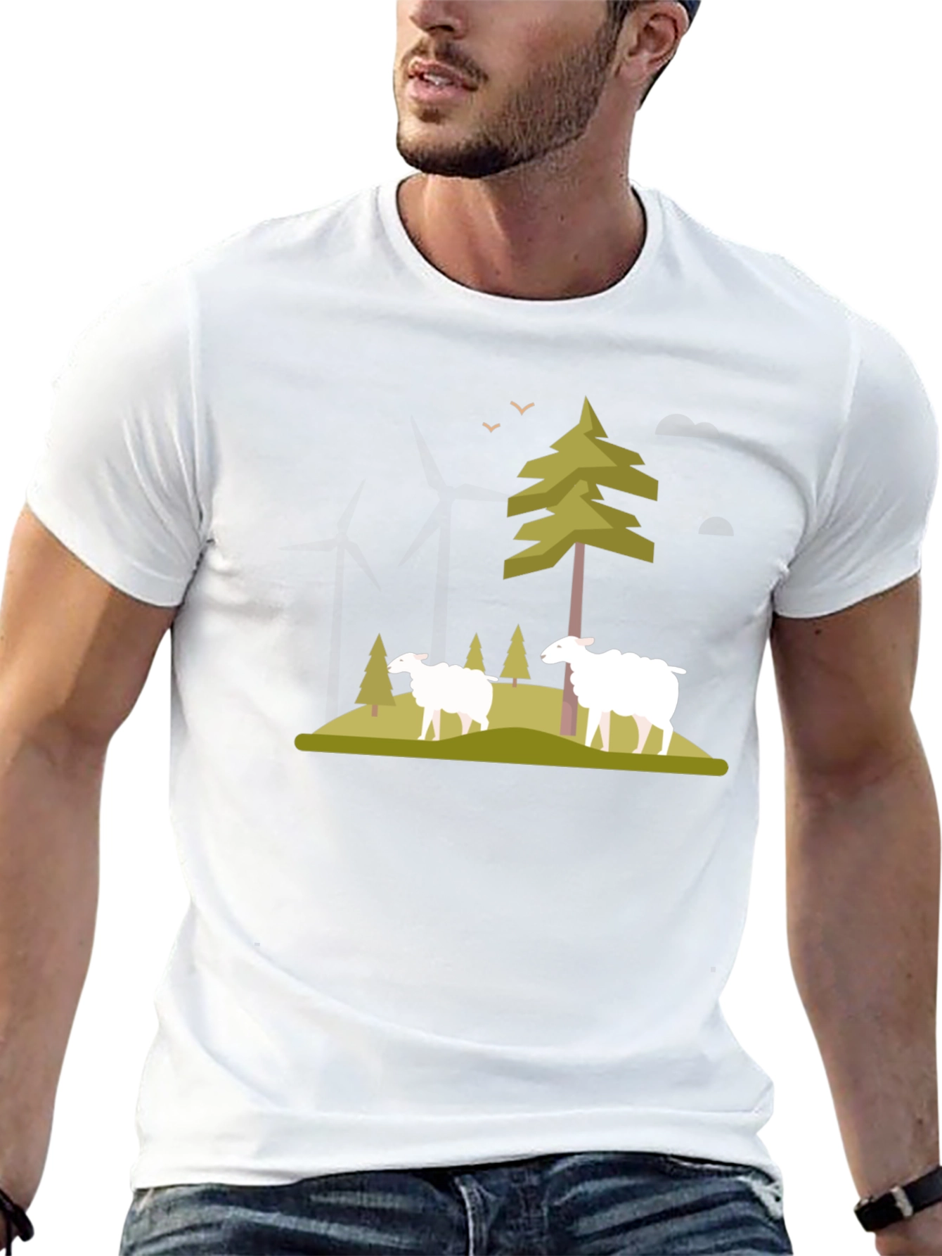 Nature Scene Graphic T-Shirt