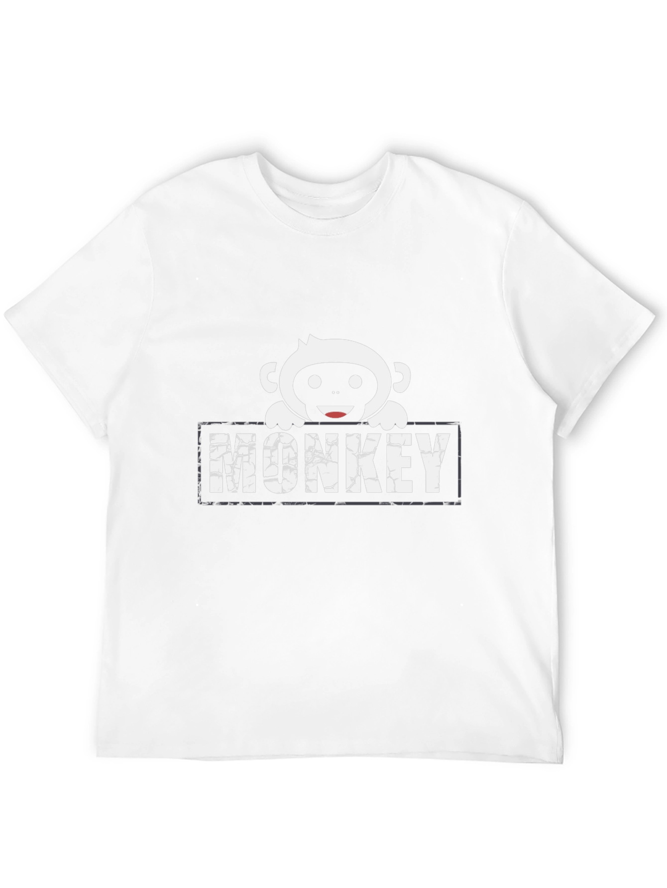 Monkey Graphic Print Black T-Shirt