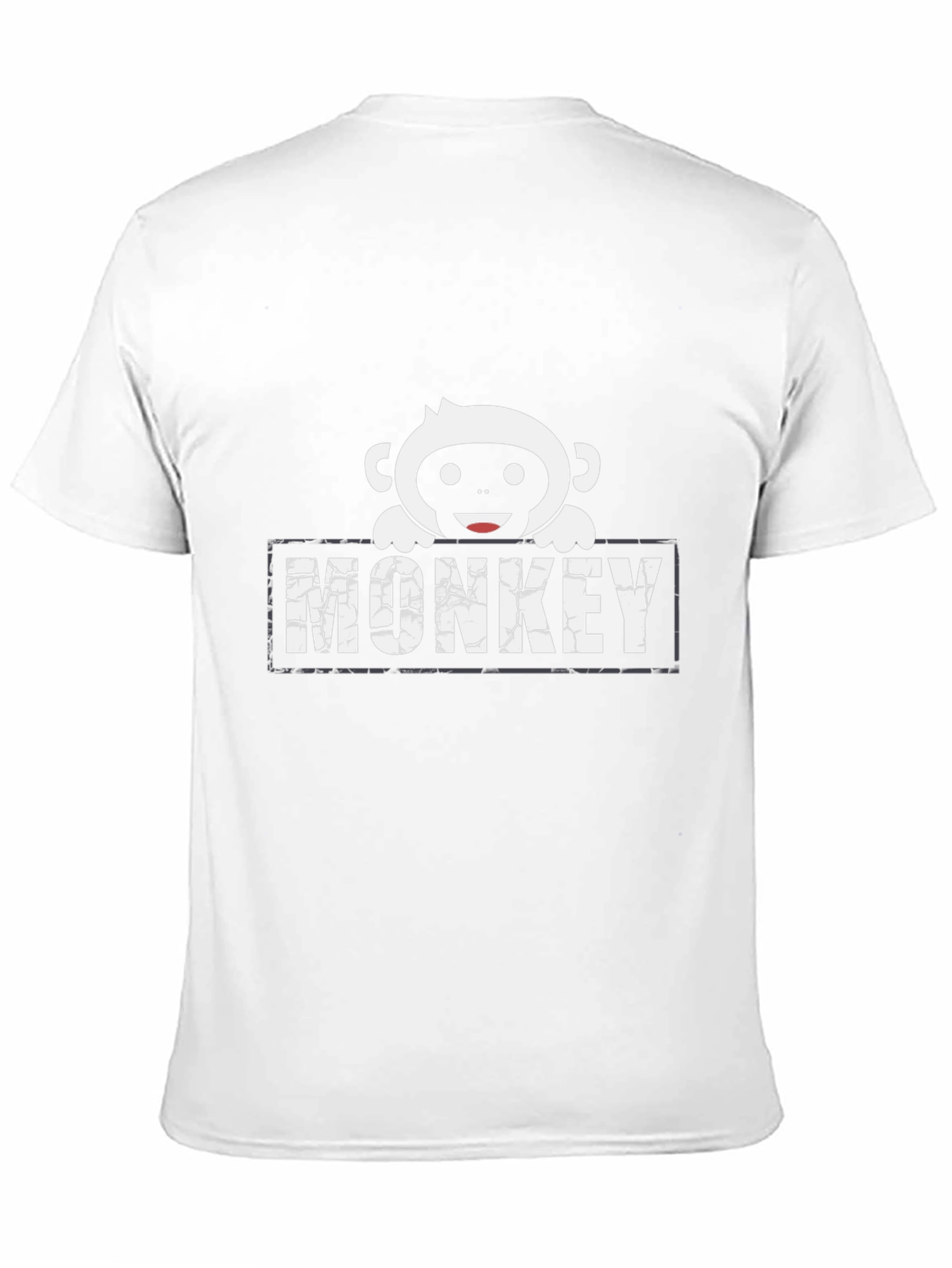 Monkey Graphic Print Black T-Shirt