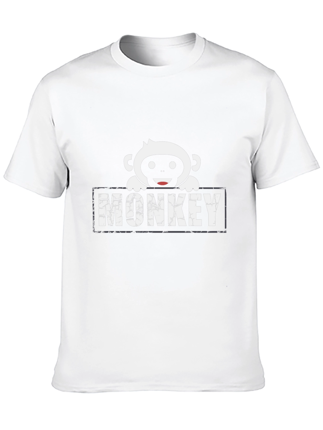 Monkey Graphic Print Black T-Shirt
