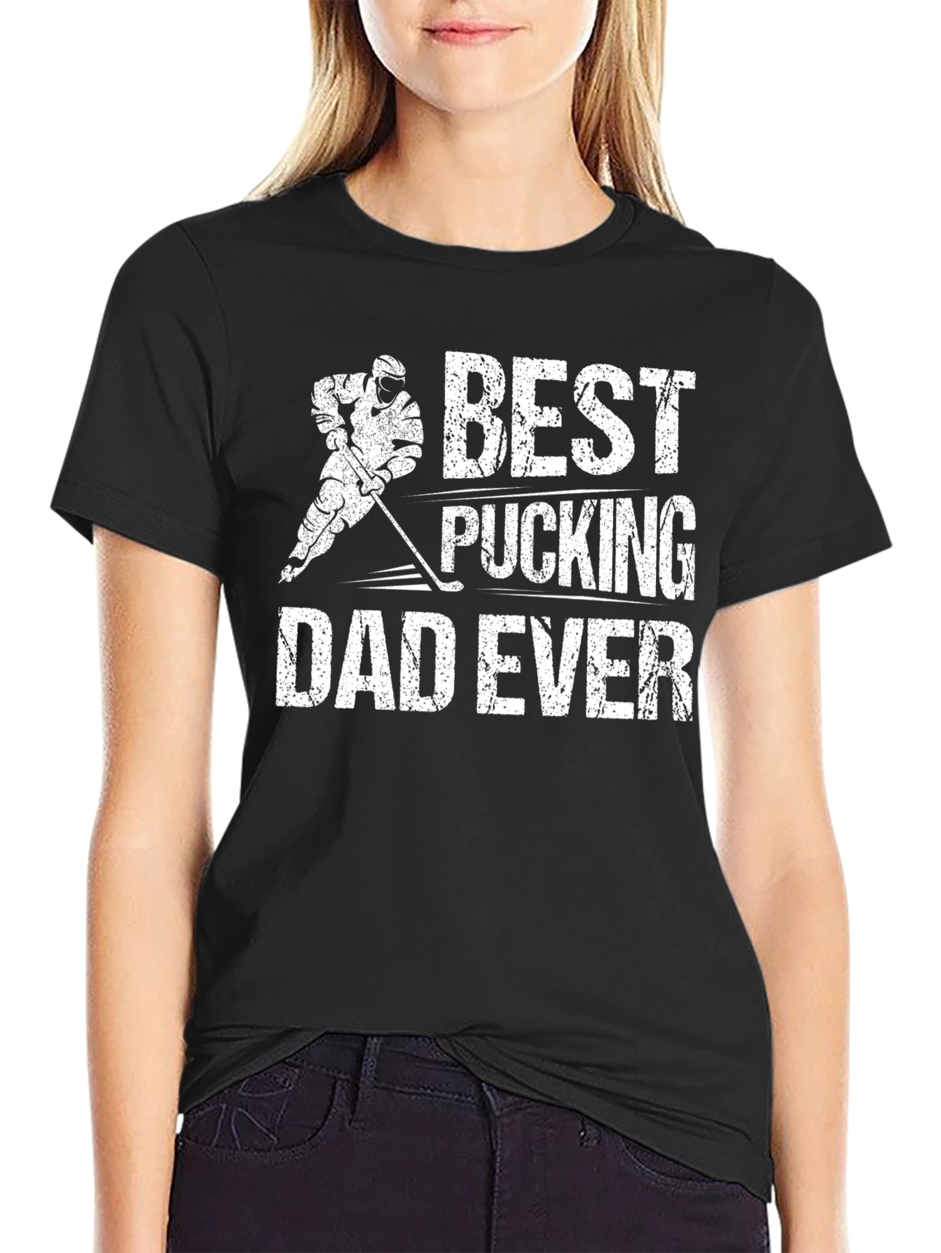 Best Pucking Dad Ever Graphic T-Shirt