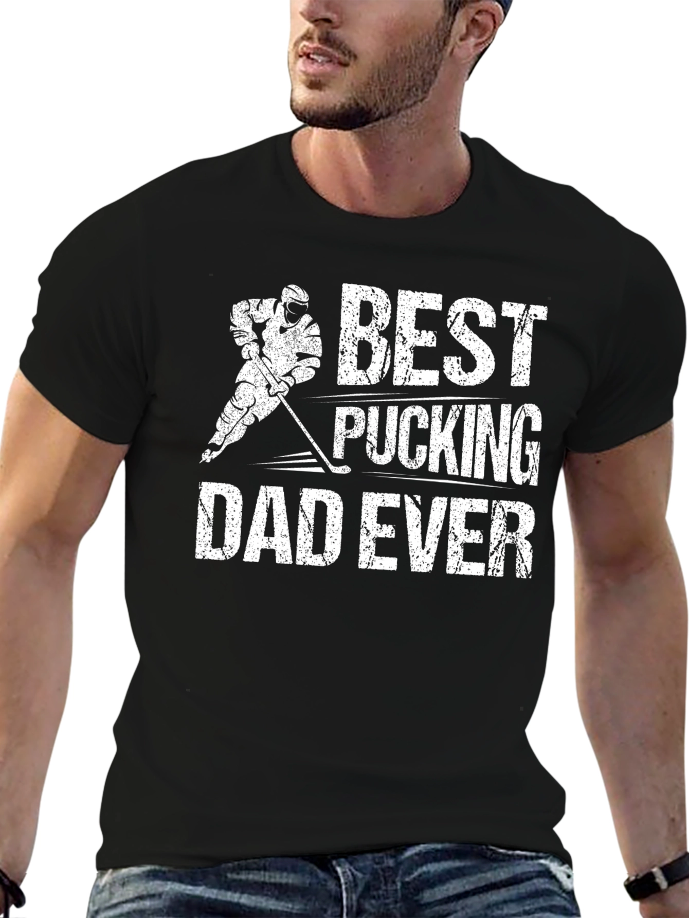 Best Pucking Dad Ever Graphic T-Shirt