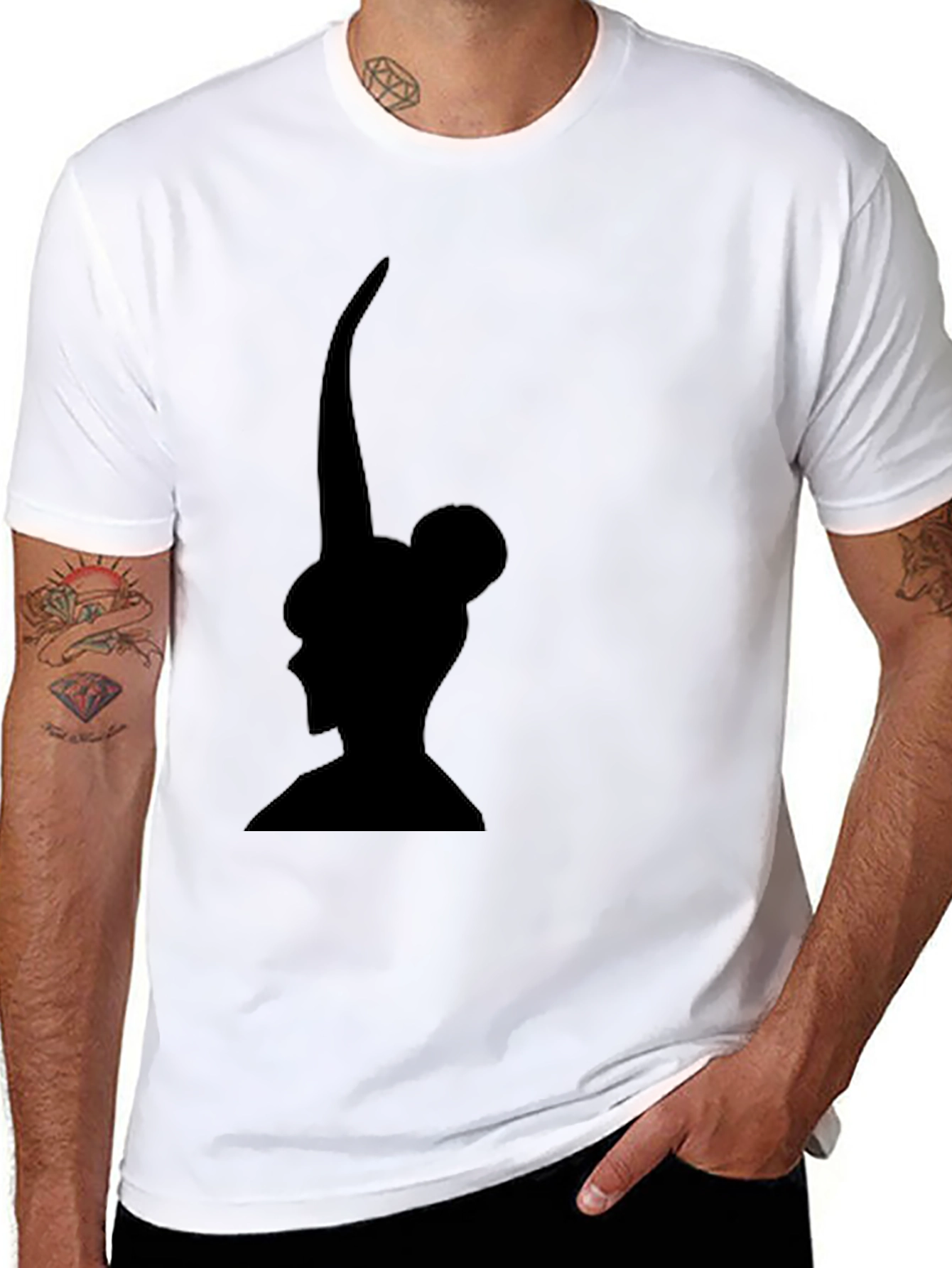 Silhouette Graphic Black T-Shirt