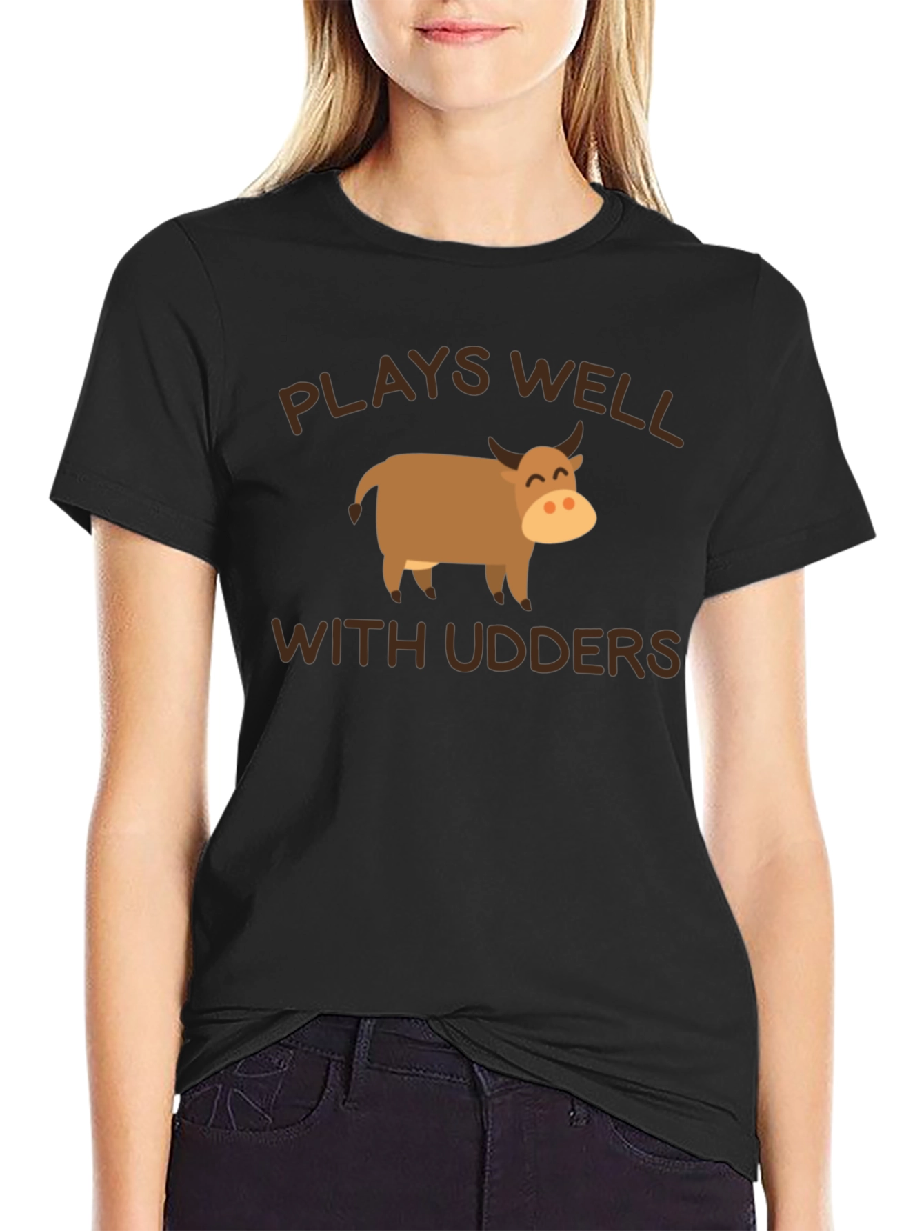 Plays Well With Udders T-Shirt