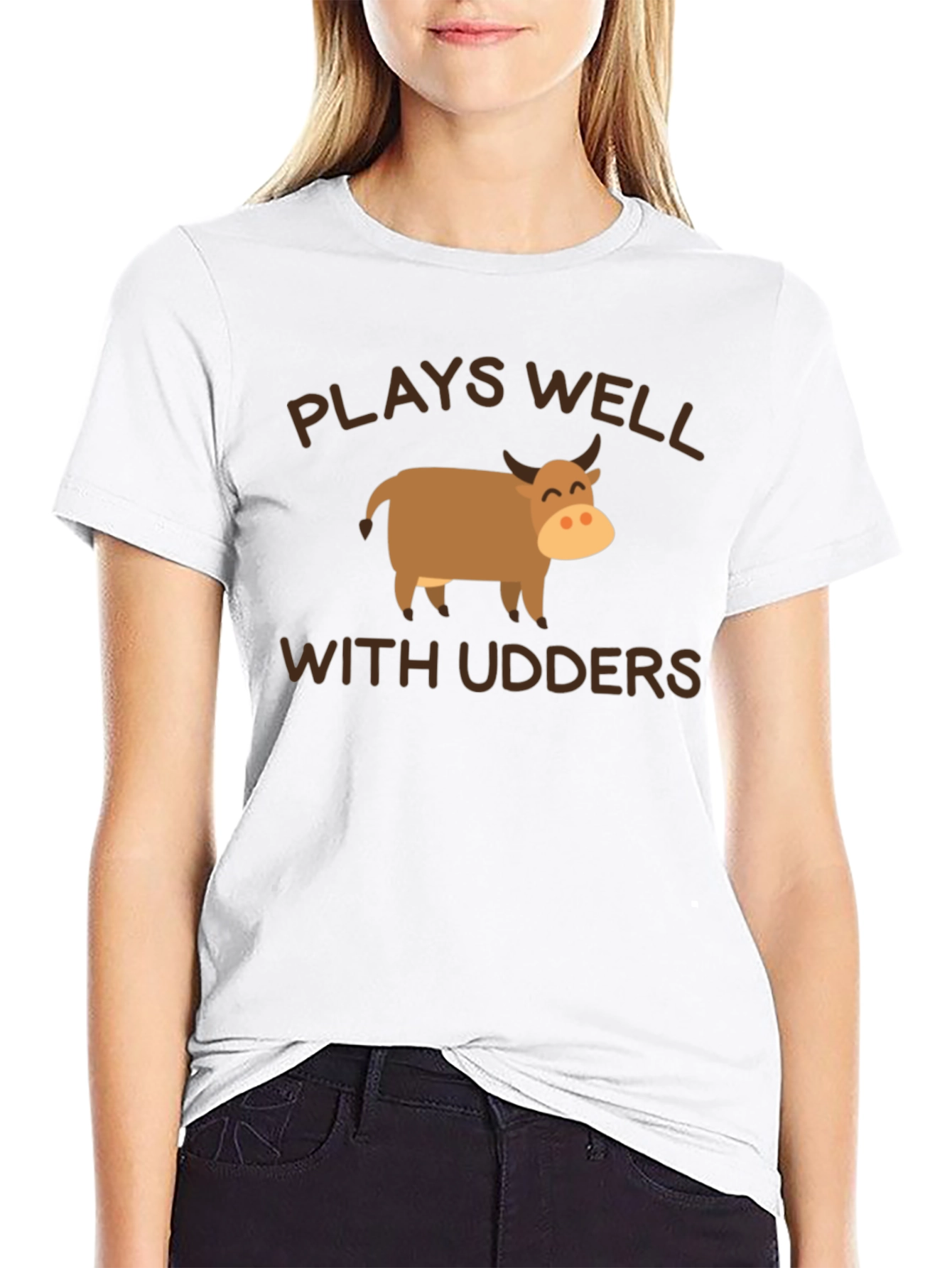 Plays Well With Udders T-Shirt