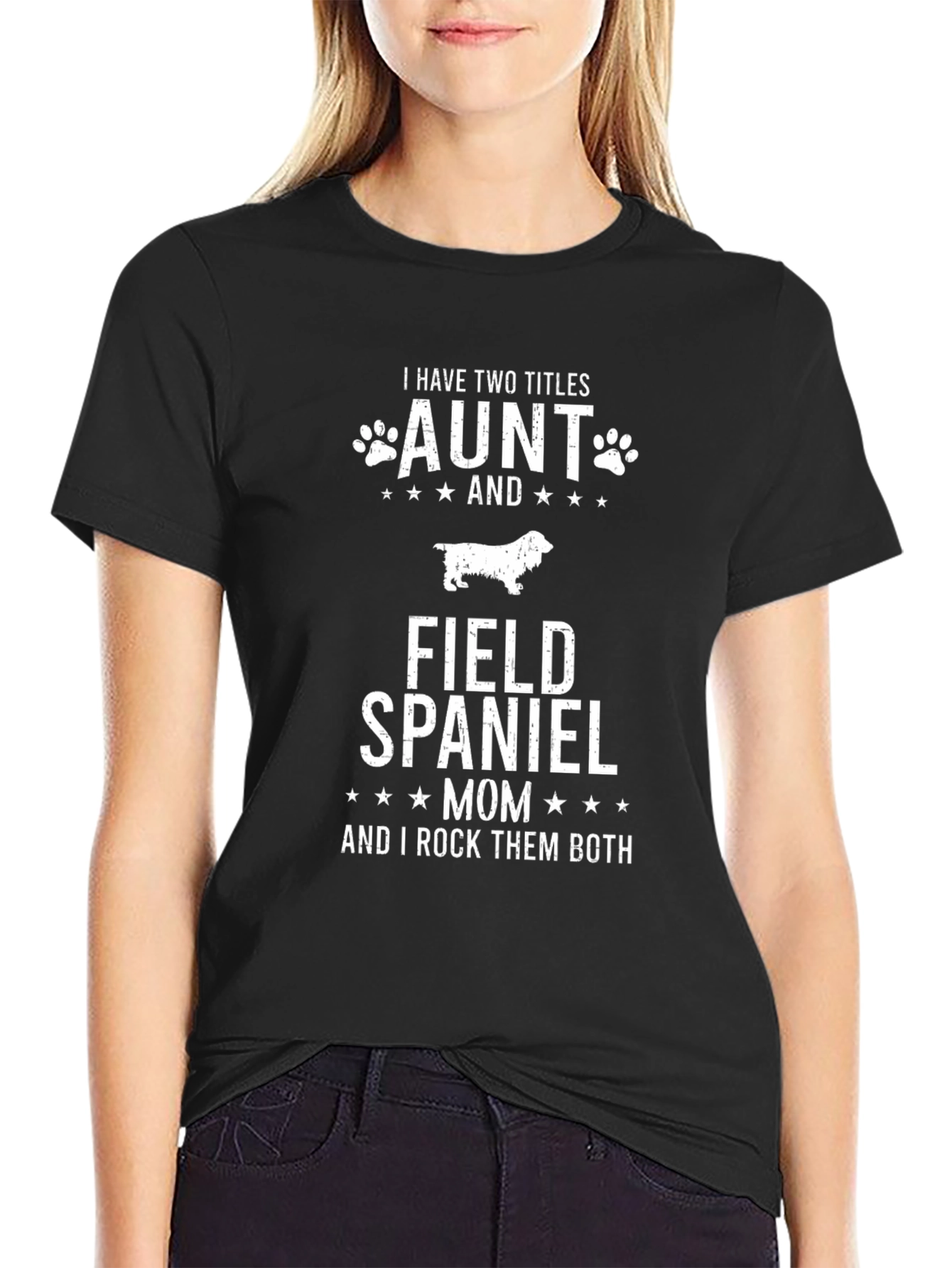 Aunt and Field Spaniel Mom T-Shirt